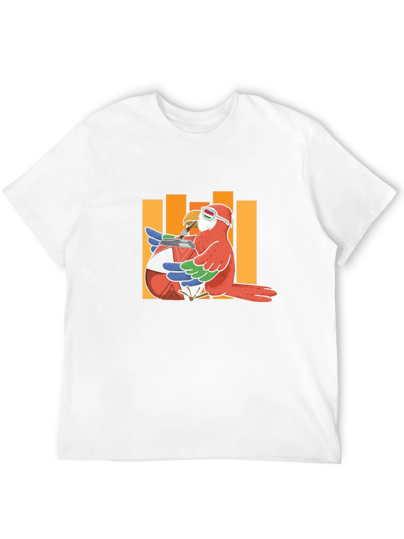 Parrot Drinking Mate T-Shirt - Unique Graphic Tee
