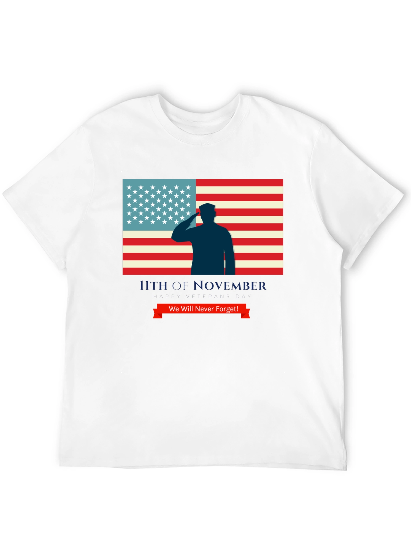 Remembrance Day T-Shirt We Will Never Forget