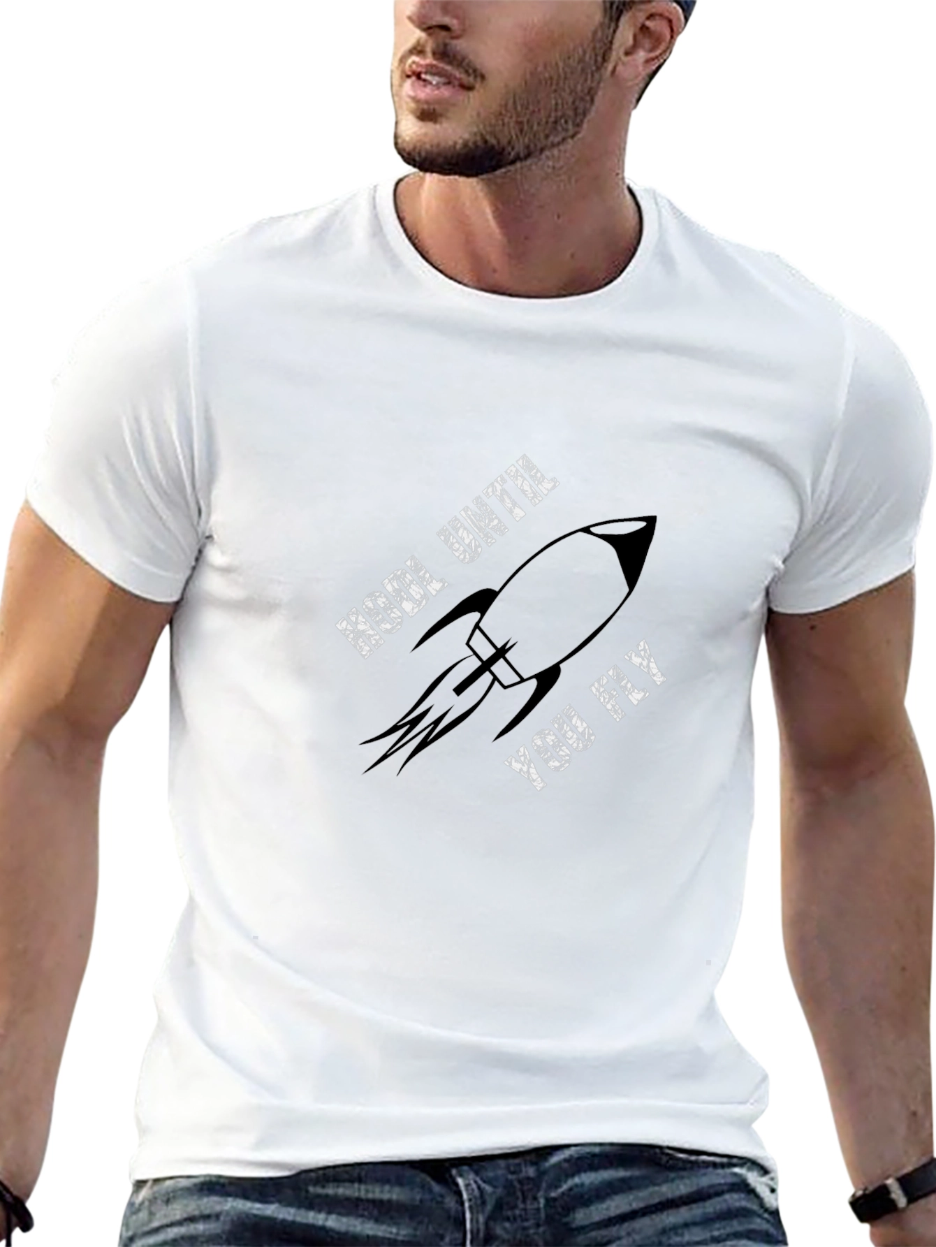 HODL Until You Fly Rocket Graphic T-Shirt