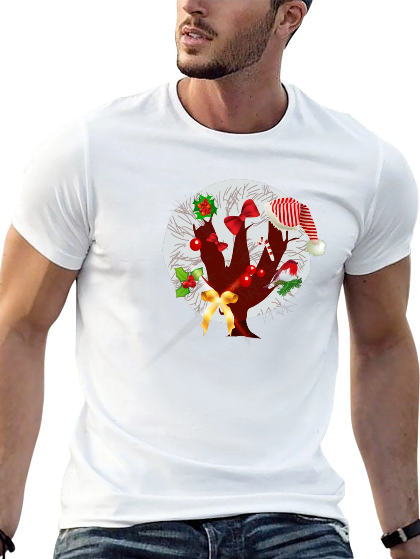 Christmas Tree T-Shirt Holiday Festive Graphic Tee