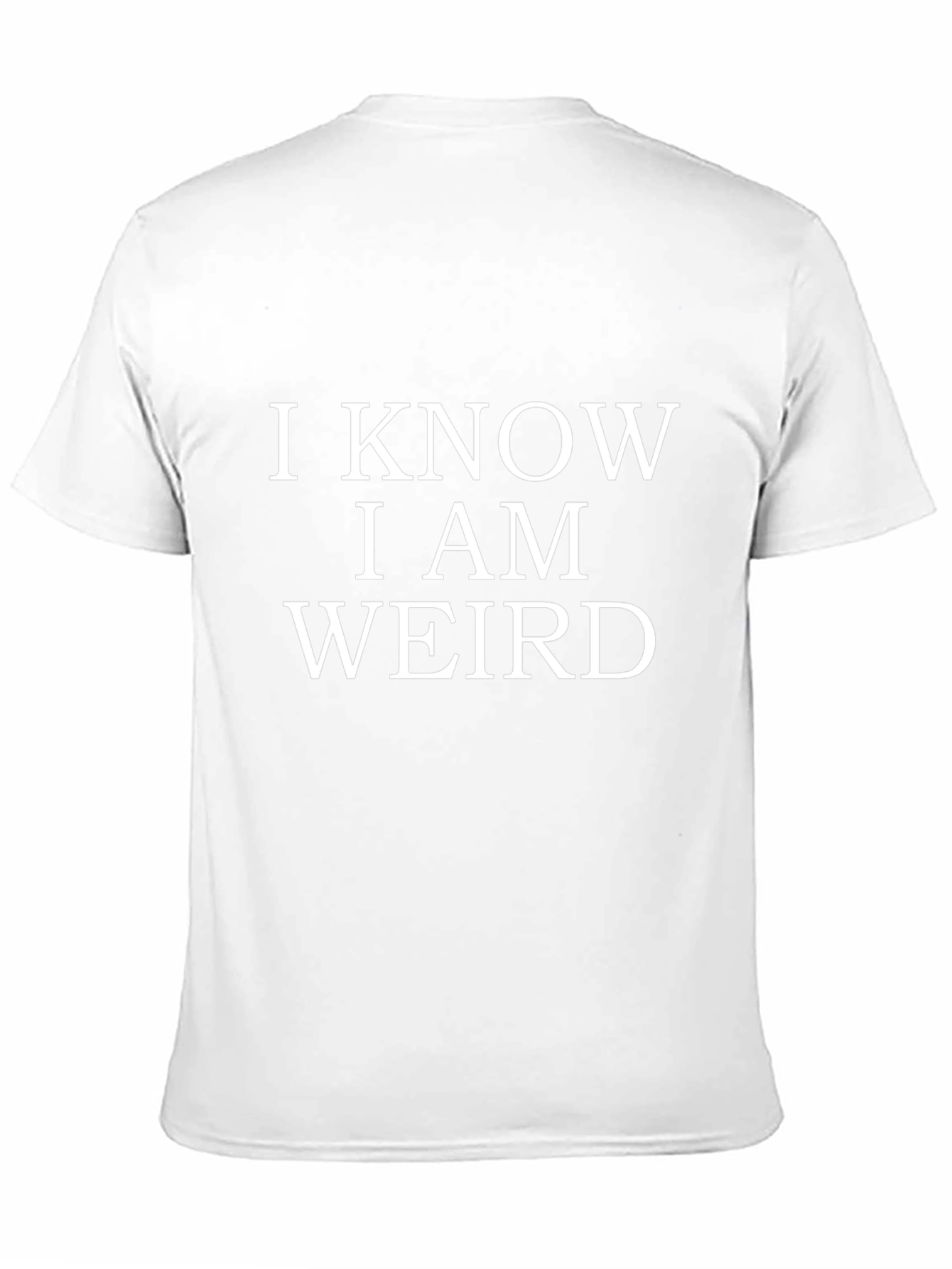 I Know I Am Weird Mens Black T-Shirt