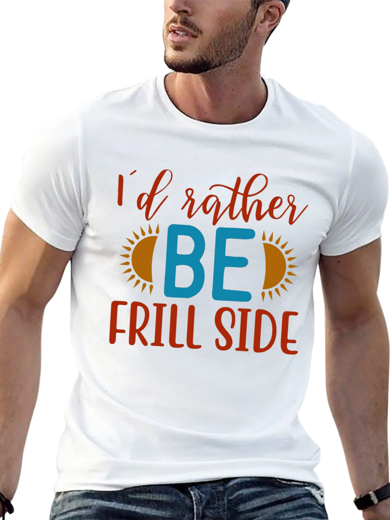 Id Rather Be Frill Side T-Shirt