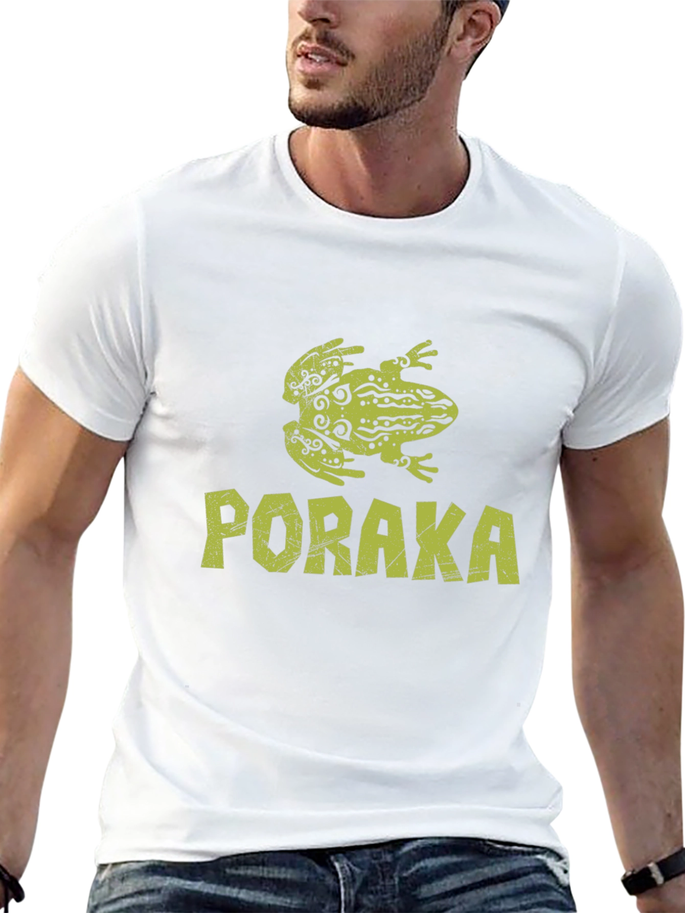 Poraka Frog Graphic Tee - Black