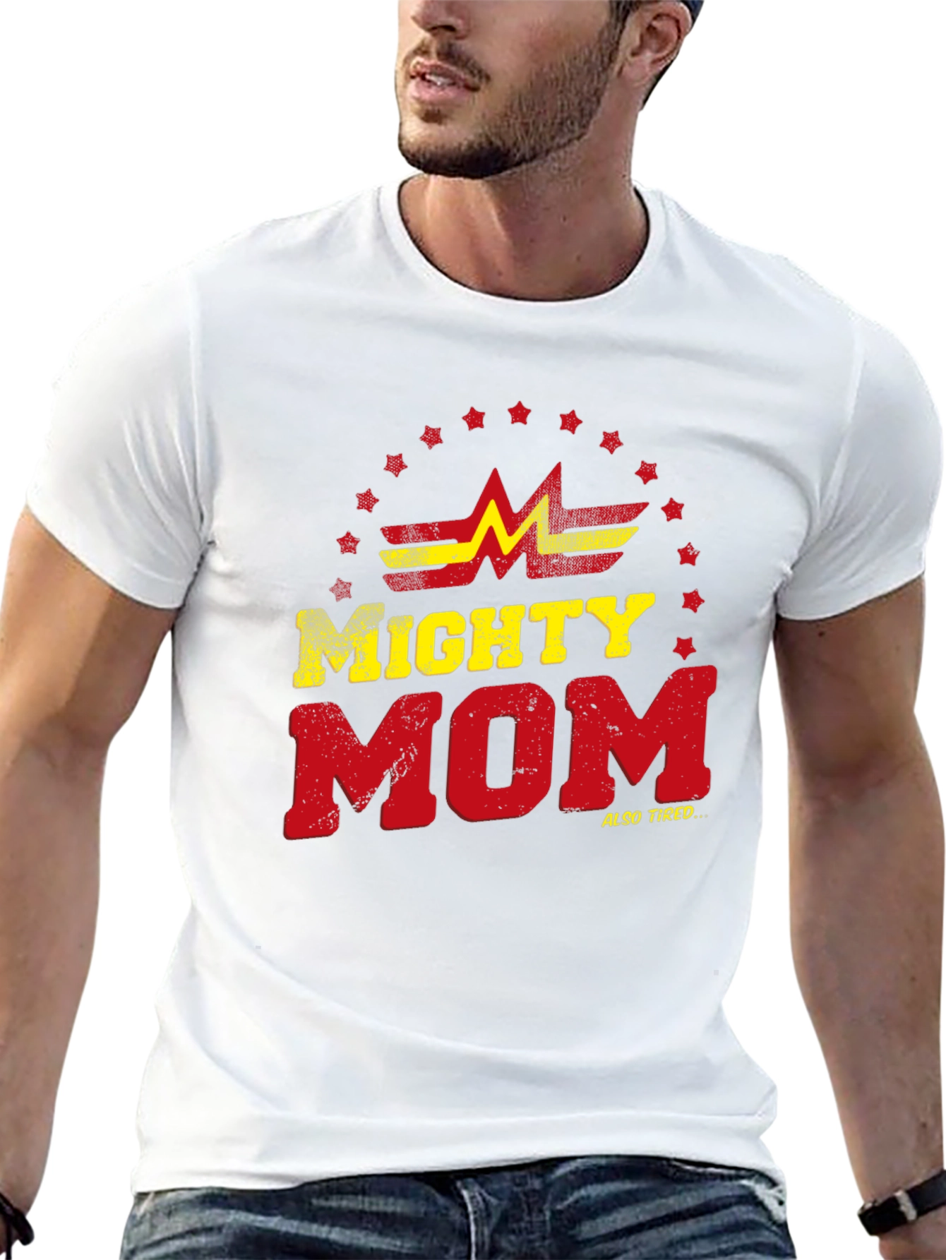 Mighty Mom T-Shirt - Super Mom Graphic Tee