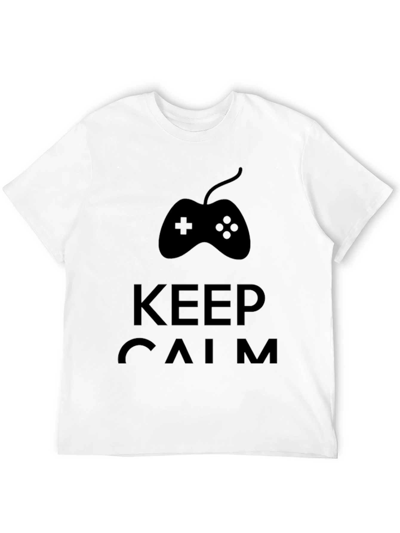 Keep Calm Game On T-Shirt - Black Gamer Tee