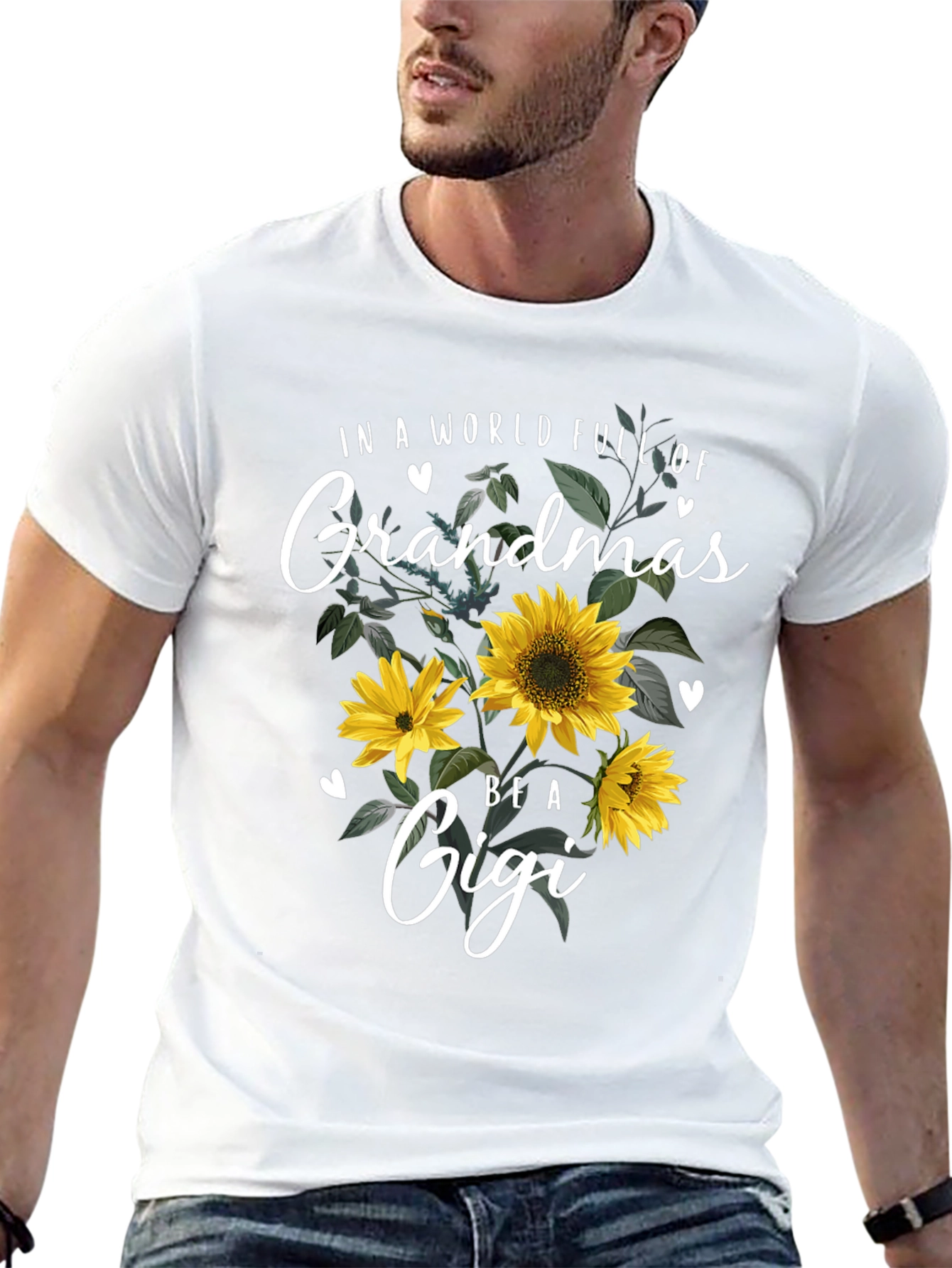 Grandma Gigi Sunflower Graphic T-Shirt