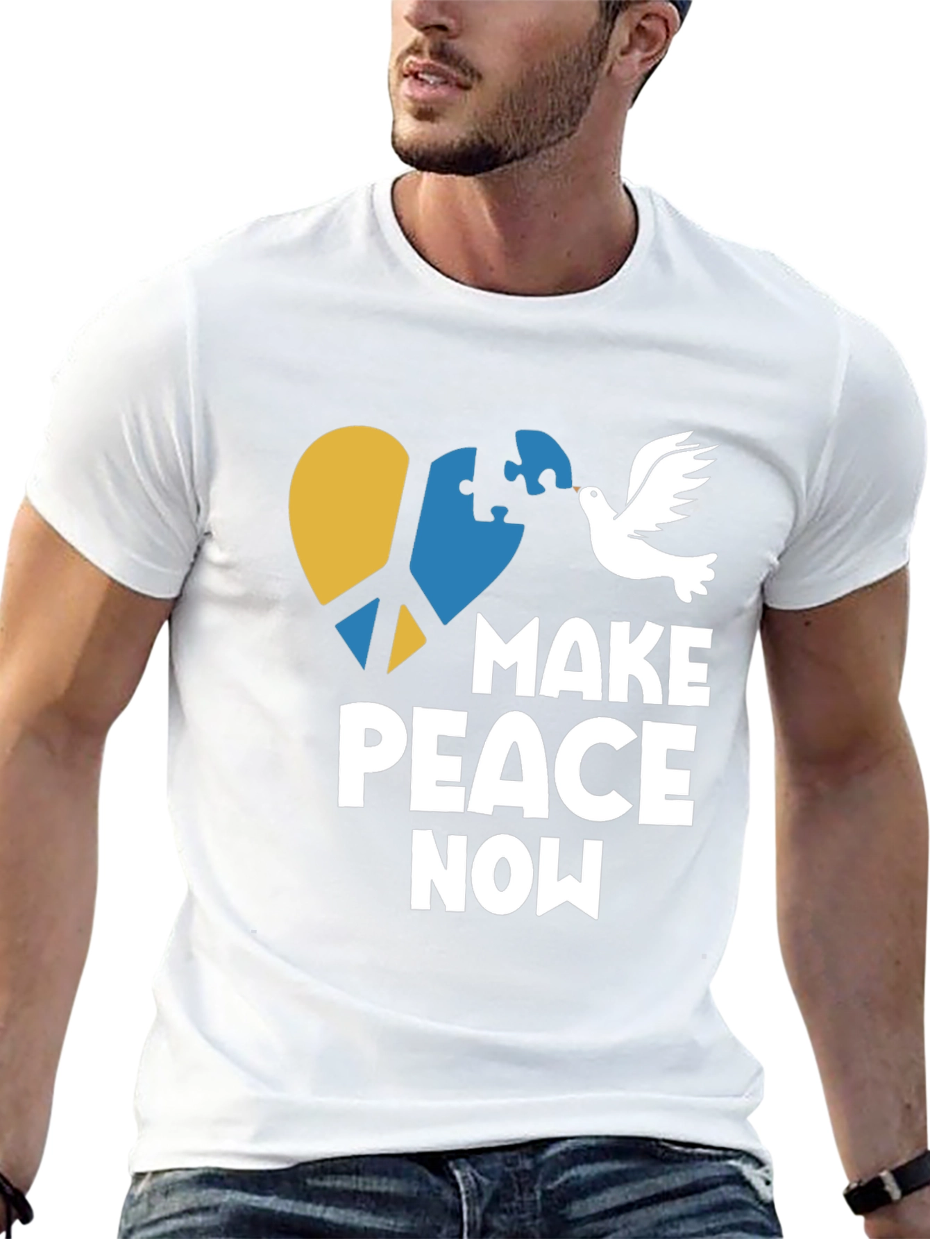 Make Peace Now T-Shirt - Ukraine Support