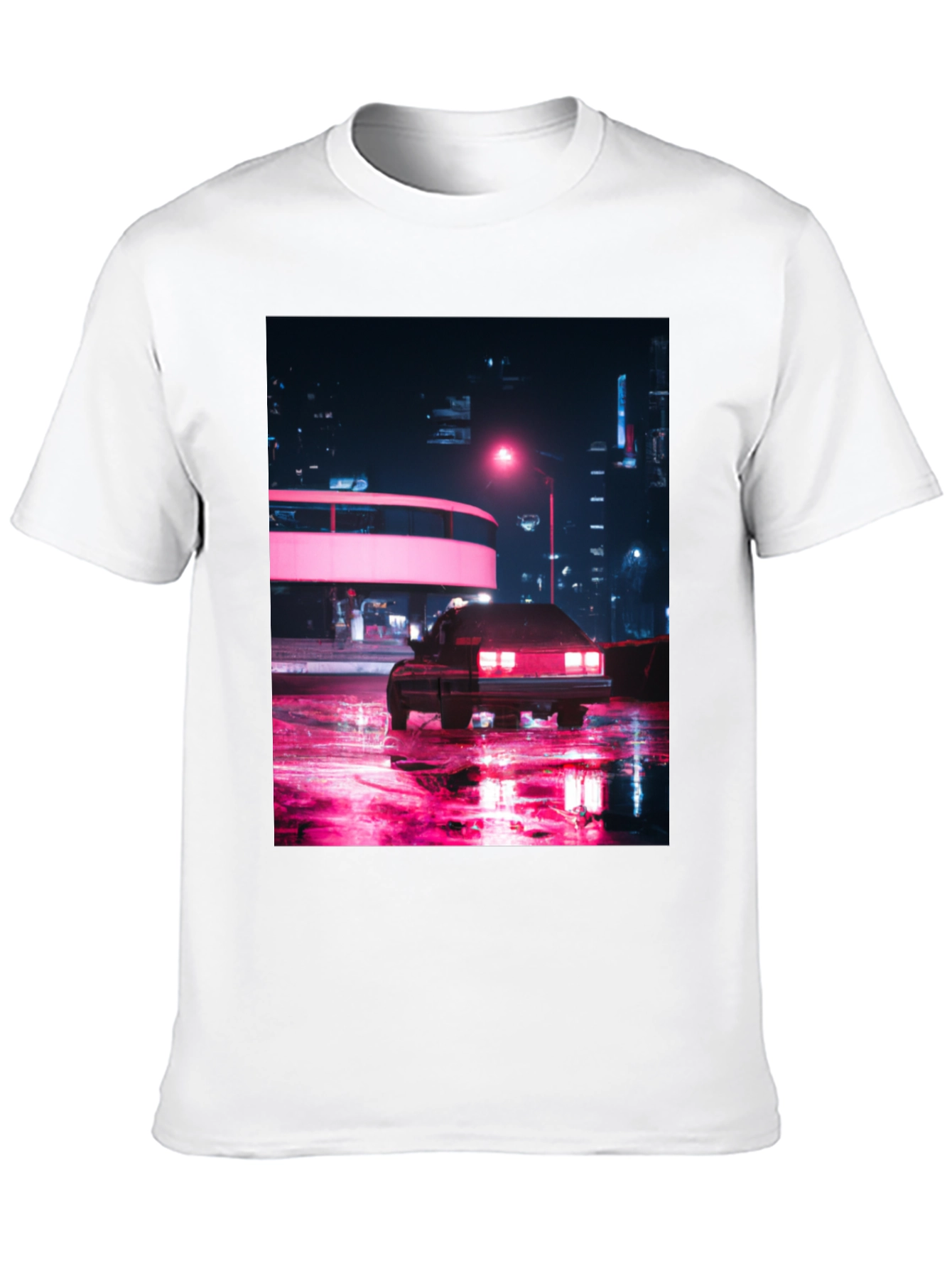 Neon City Car T-Shirt