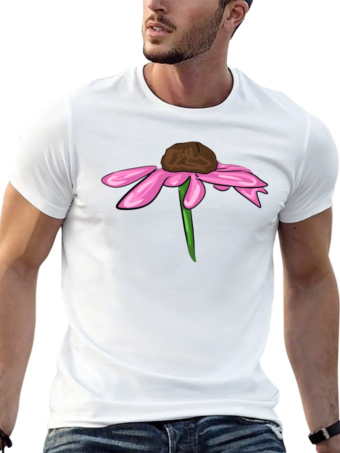 Echinacea Flower Graphic Tee - Unique Design