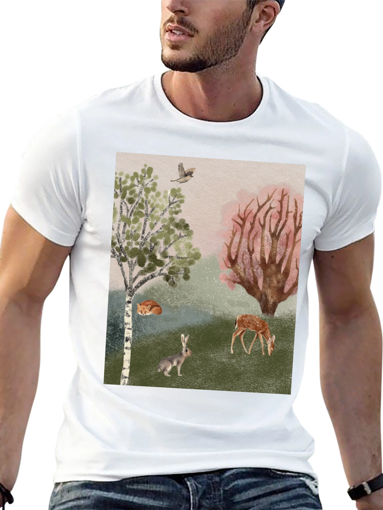 Enchanted Forest Graphic Tee - Nature Lover Shirt