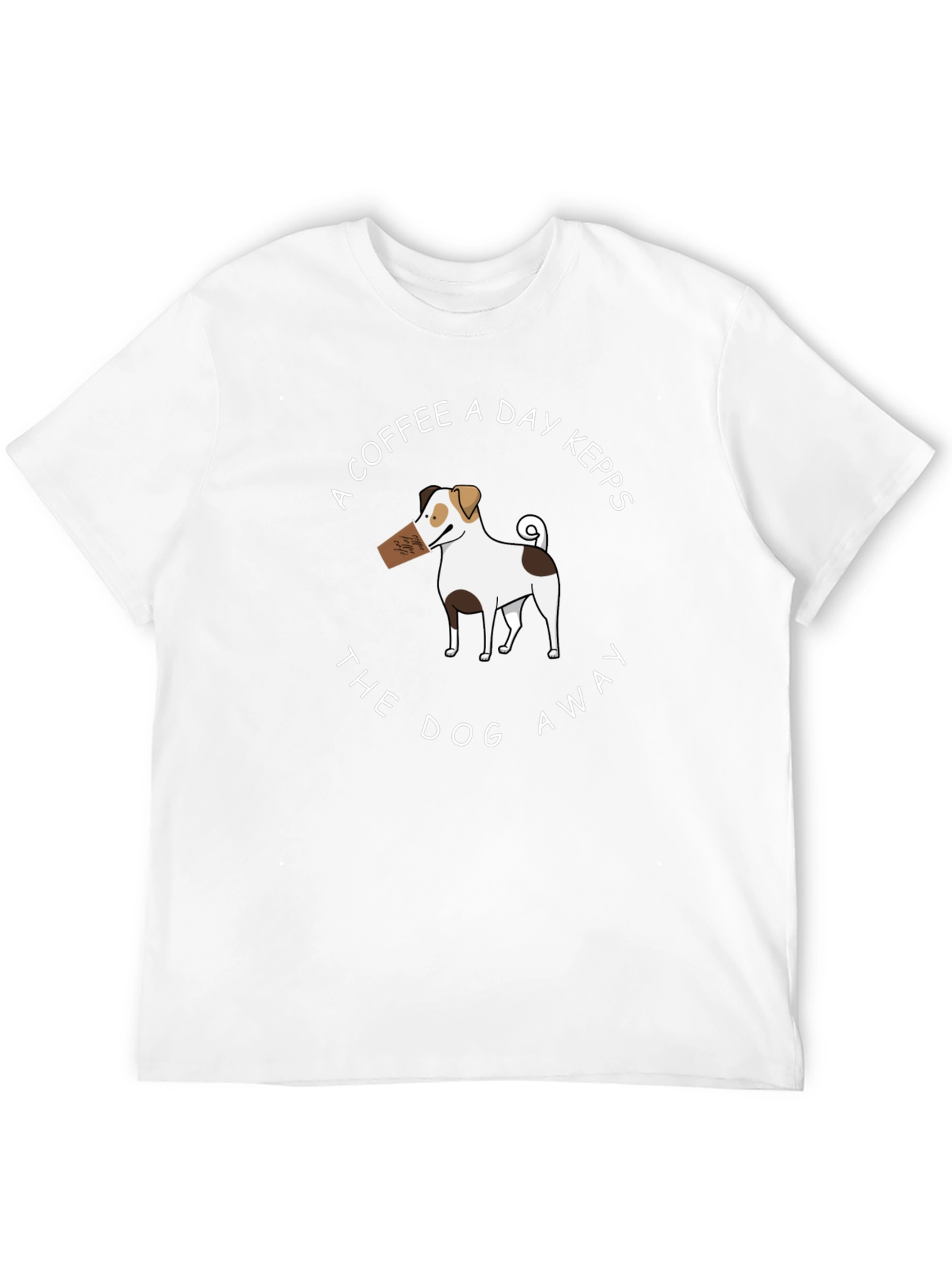 Coffee Dog T-Shirt - Funny Graphic Tee
