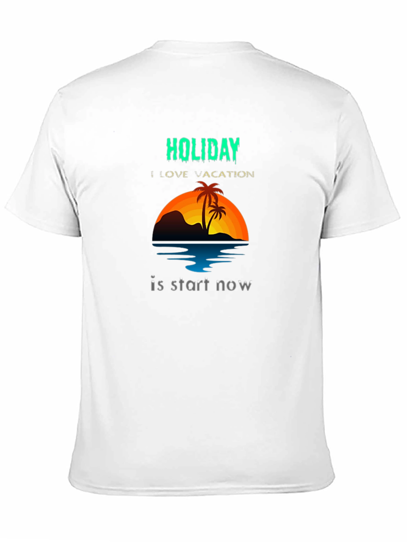 Holiday Vacation Graphic Tee - Tropical Beach