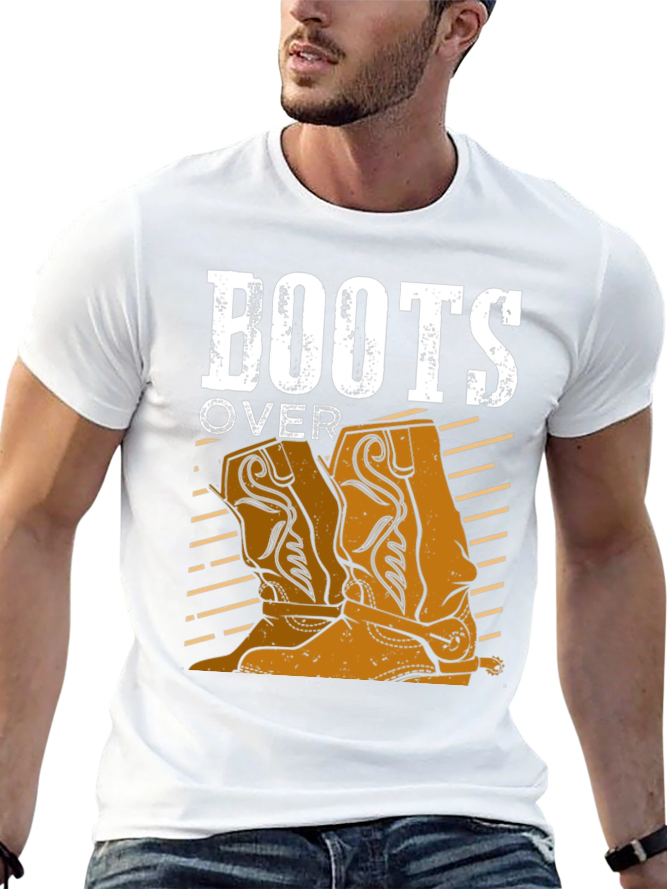 Boots Over... T-Shirt - Country Western Style