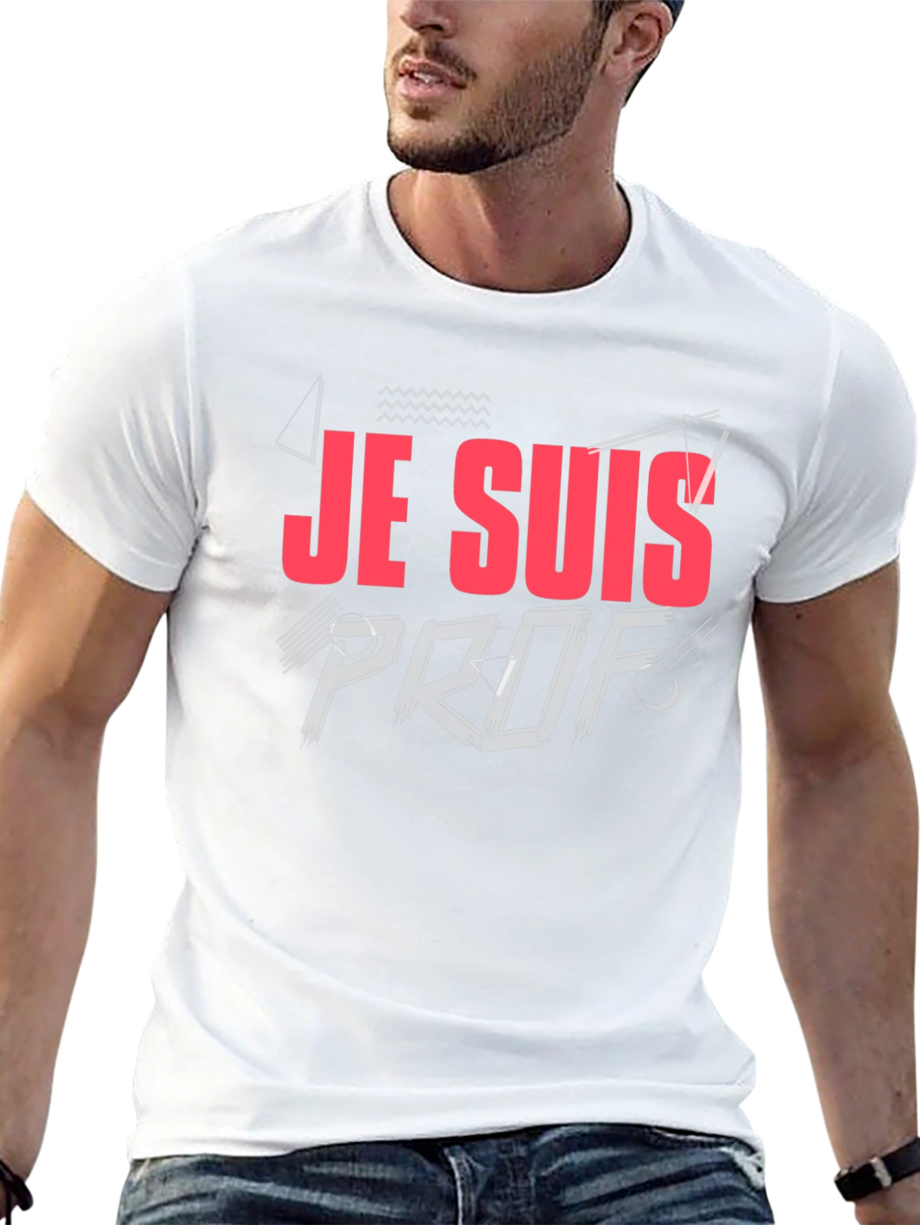Je Suis Prof T-Shirt - Black Casual Tee
