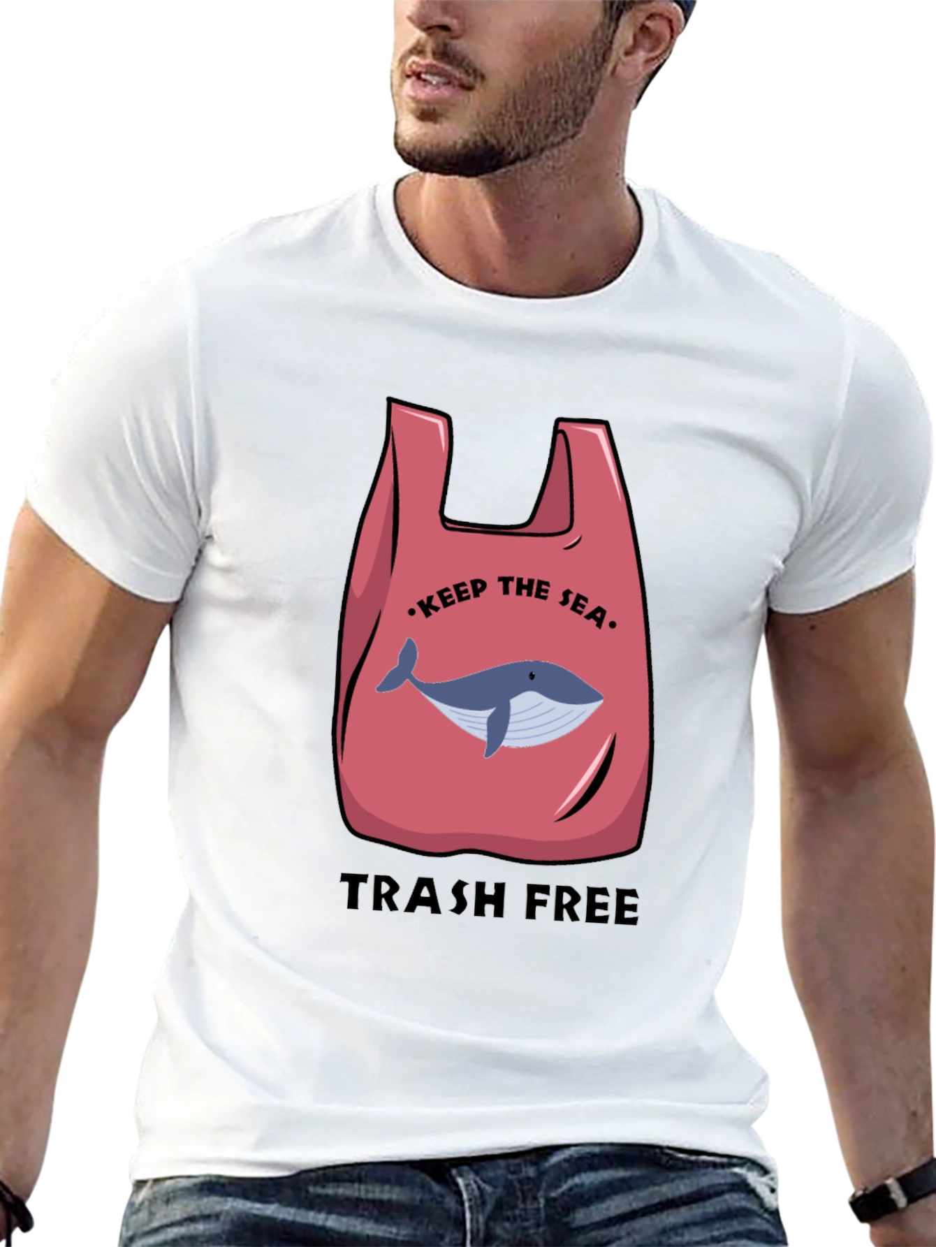 Eco-Friendly Whale Graphic Tee