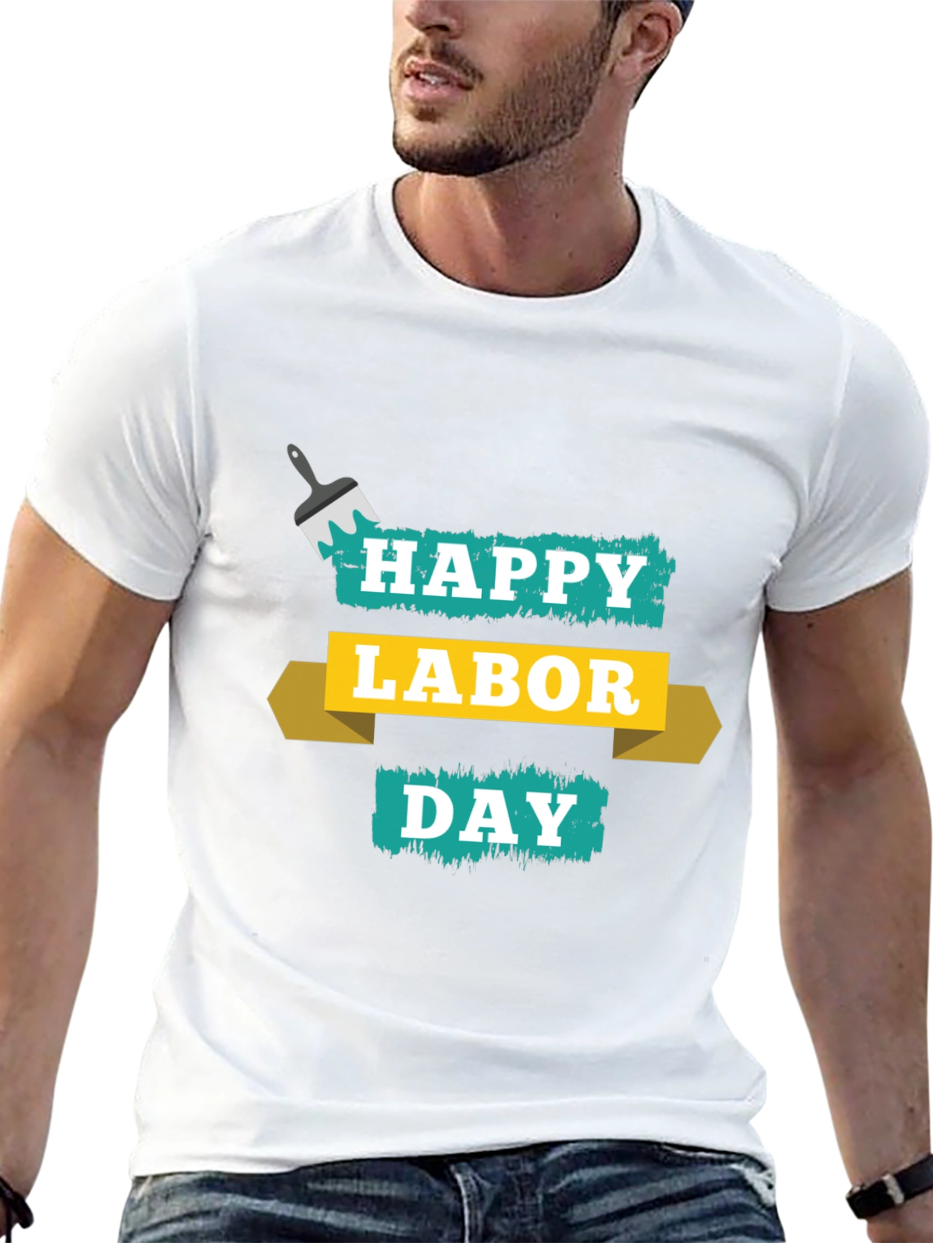 Happy Labor Day Black T-Shirt