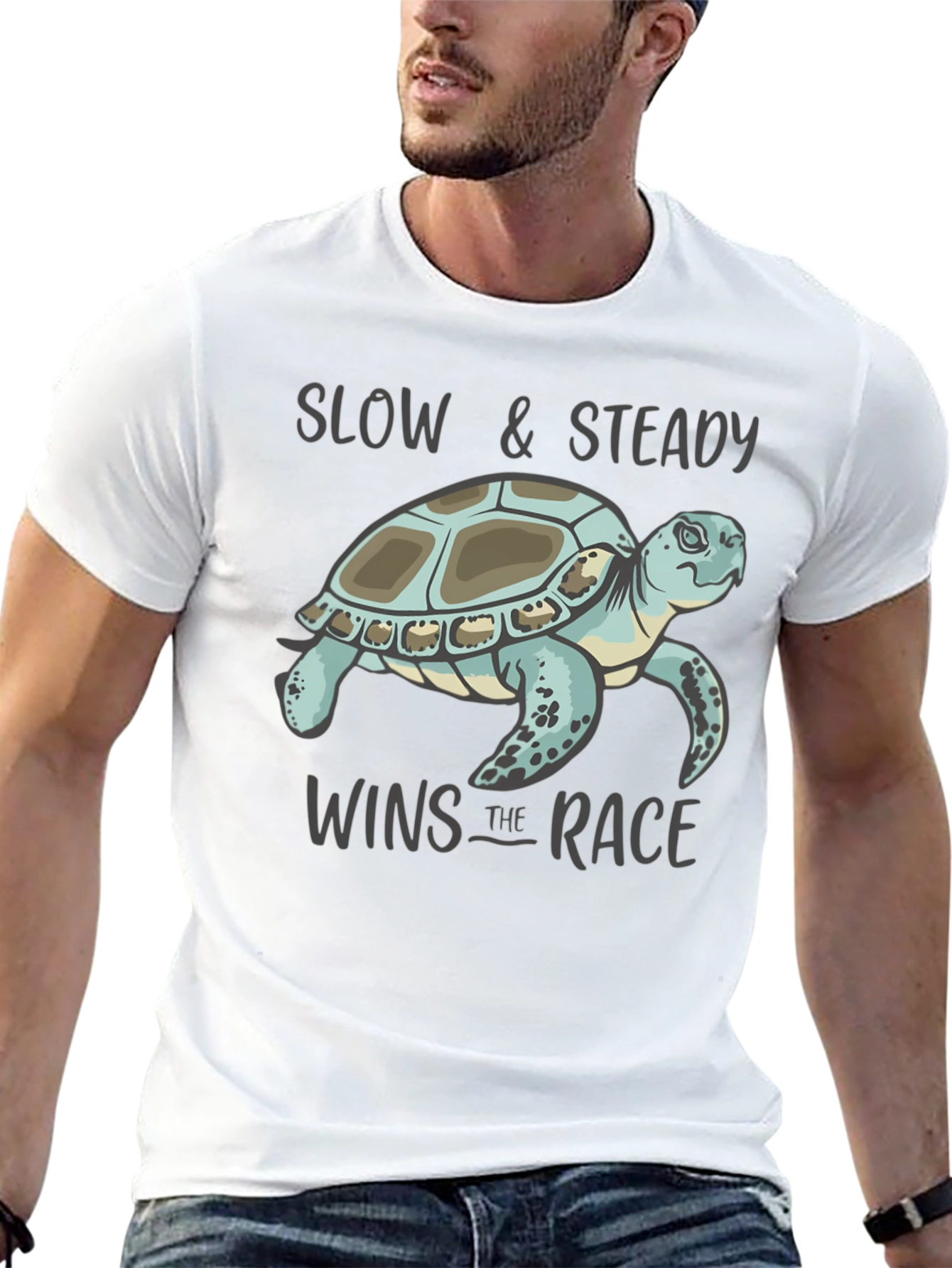 Slow & Steady Turtle Graphic T-Shirt