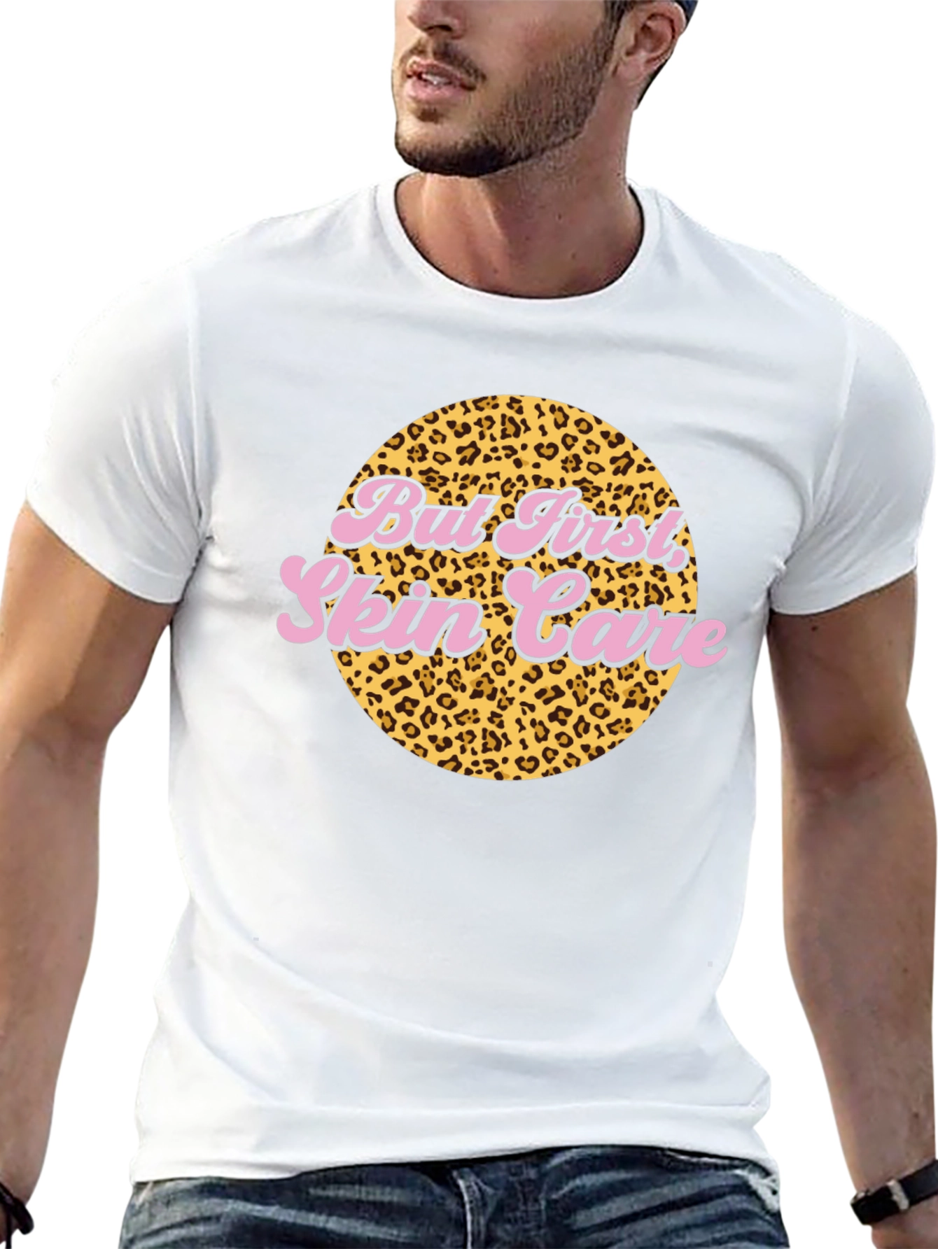 But First Skin Care Leopard Print T-Shirt