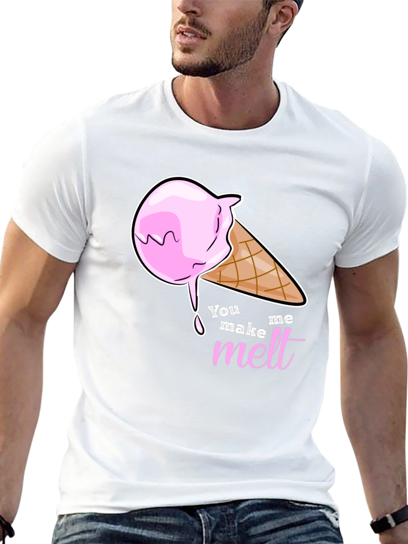 You Make Me Melt Ice Cream Graphic T-Shirt