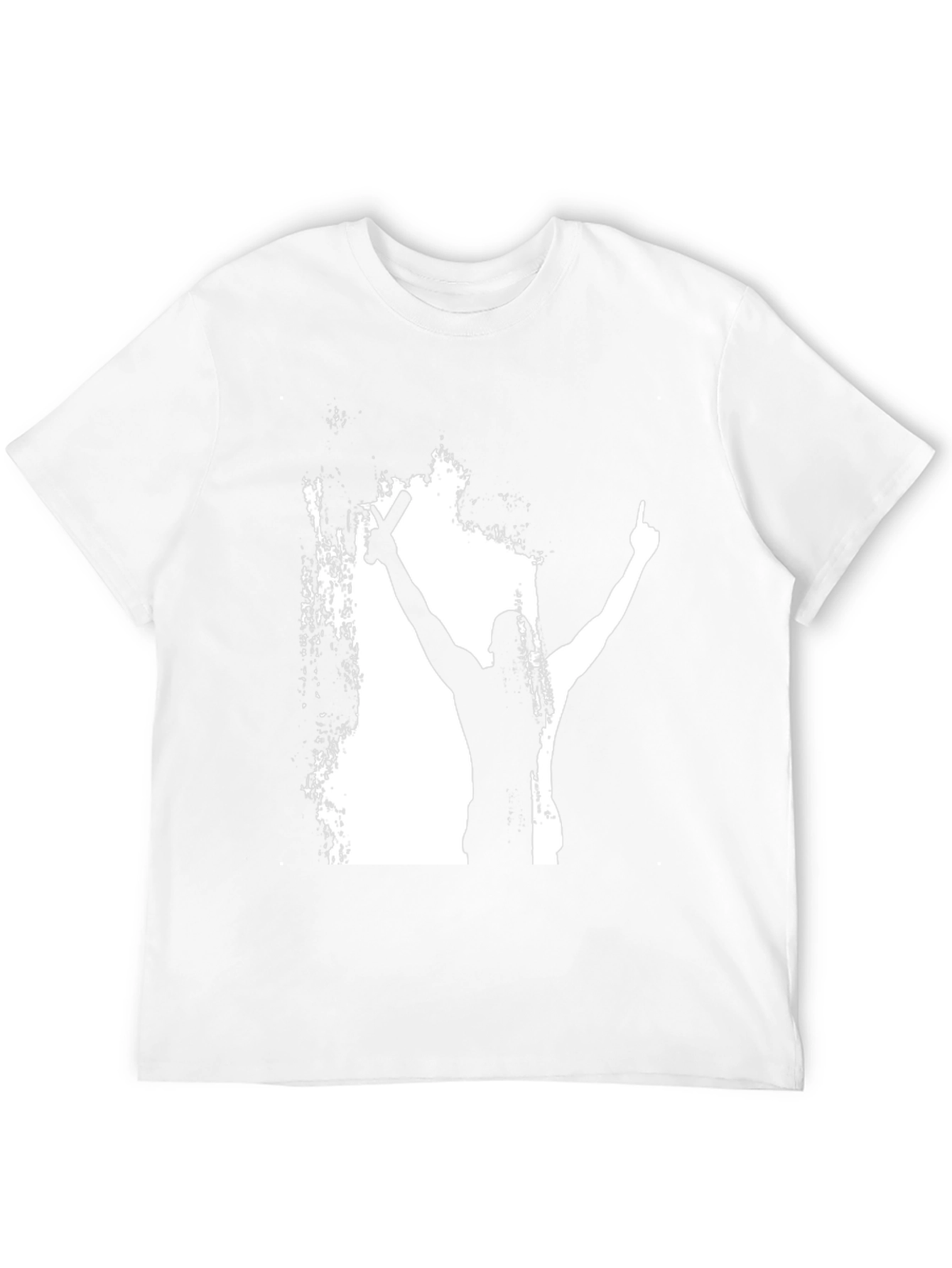 Silhouette Champion Graphic Tee - Bold Black Cotton Shirt
