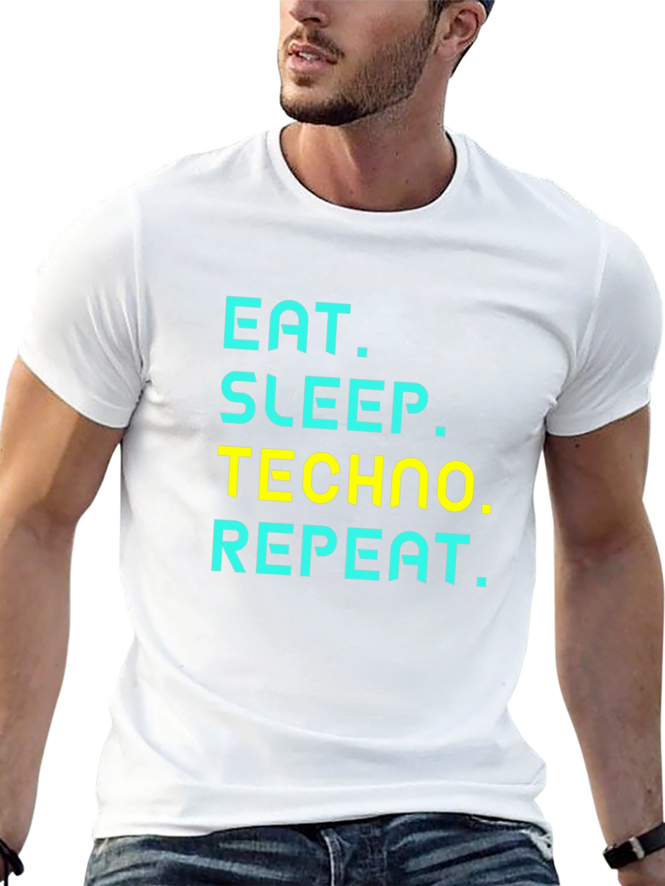Eat Sleep Techno Repeat T-Shirt