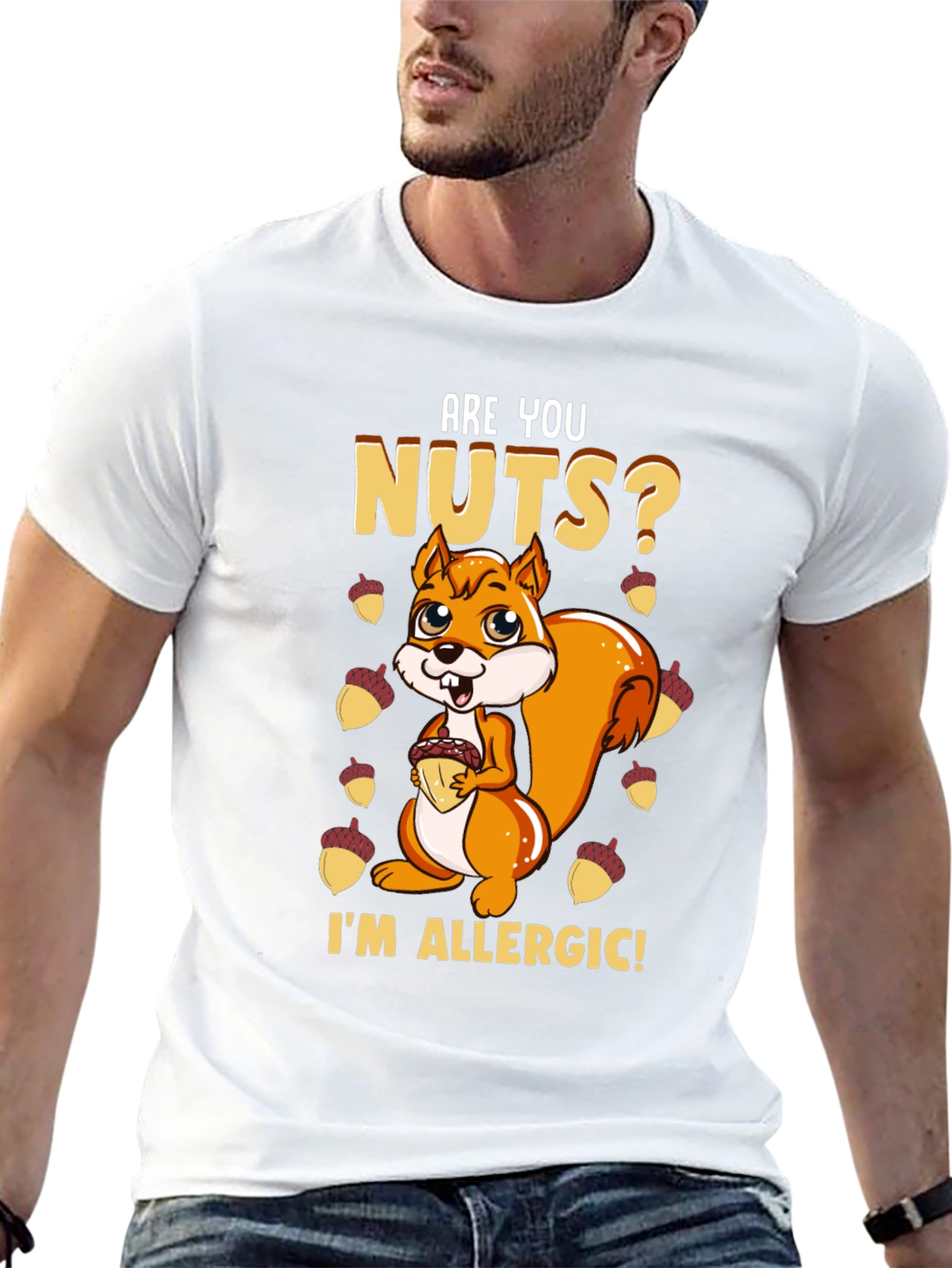 Funny Squirrel Nut Allergy T-Shirt
