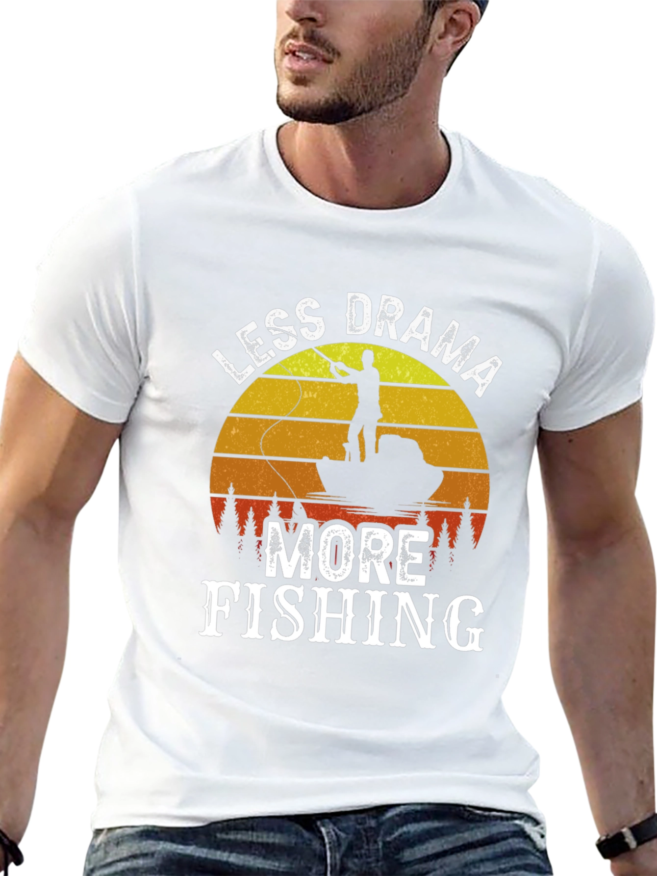 Less Drama More Fishing T-Shirt