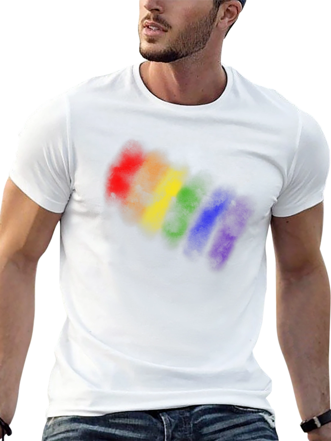 Rainbow Pride Graphic Black T-Shirt