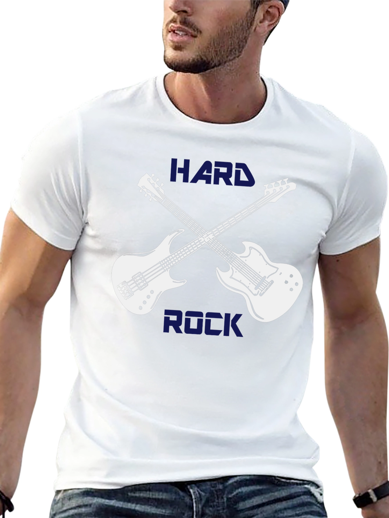Hard Rock Guitar T-Shirt - Black