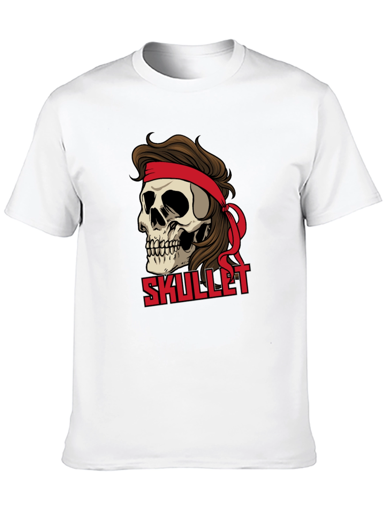 Skullet Graphic T-Shirt - Retro Rocker Style