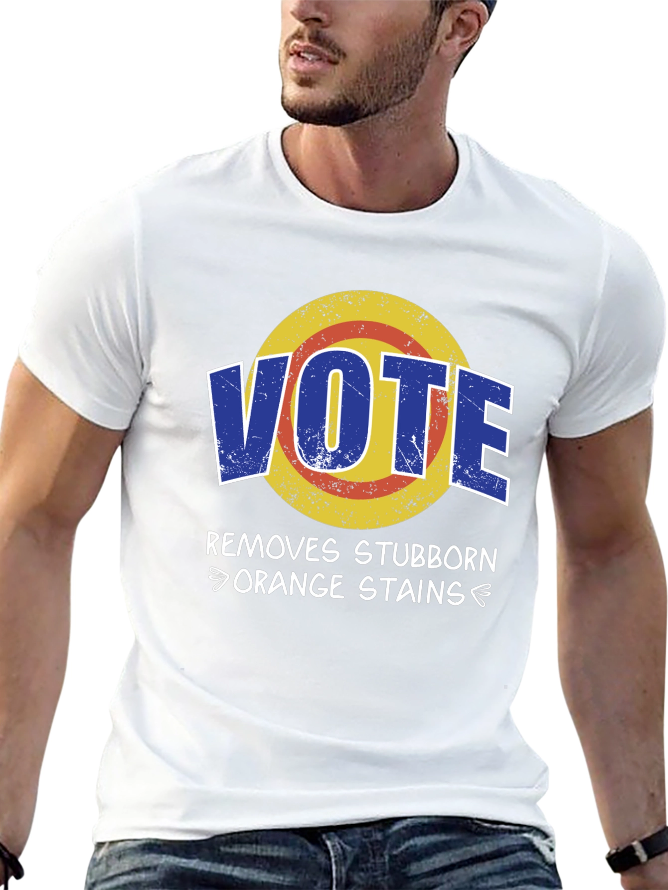 Vote Removes Stubborn Orange Stains Graphic Tee