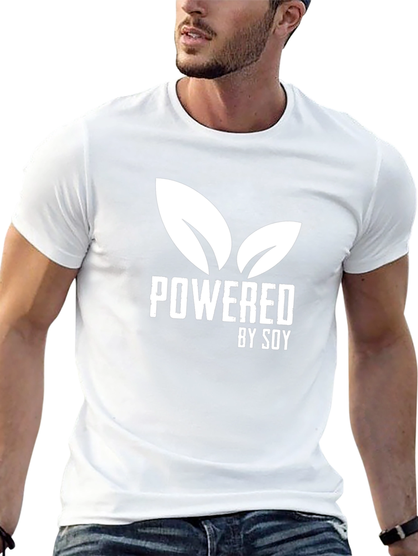 Powered by Soy T-Shirt - Vegan Plant Based Tee