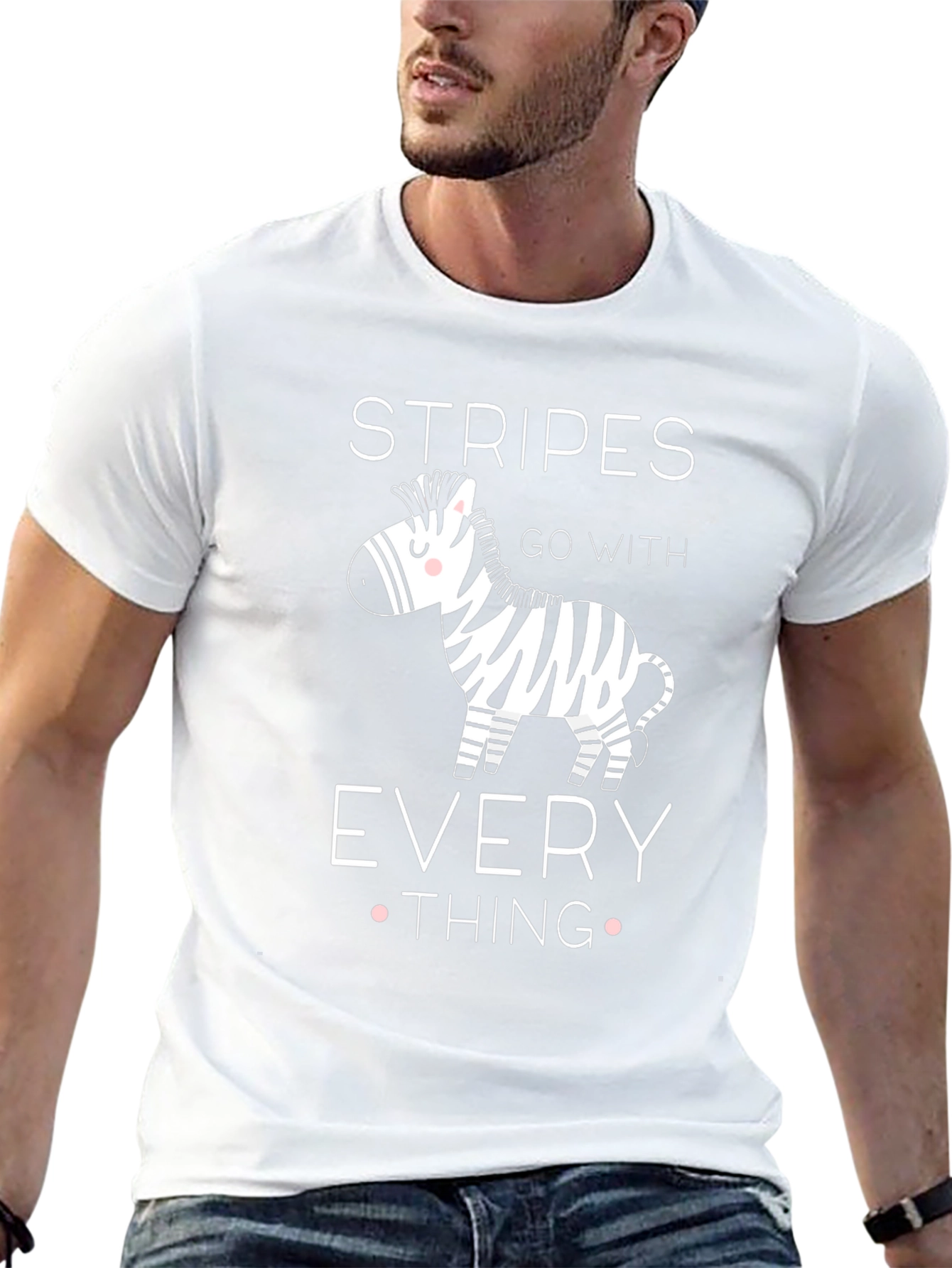 Stripes Go With Everything Zebra Graphic T-Shirt