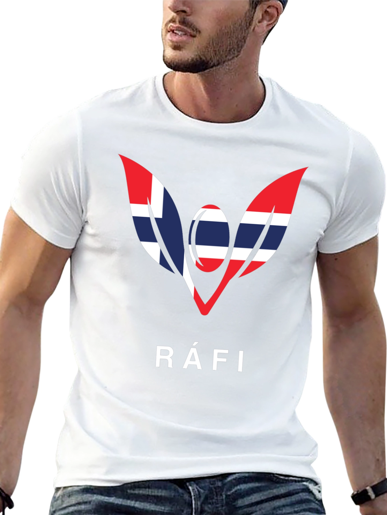 Ráfi T-Shirt - Nordic Flag Inspired Design