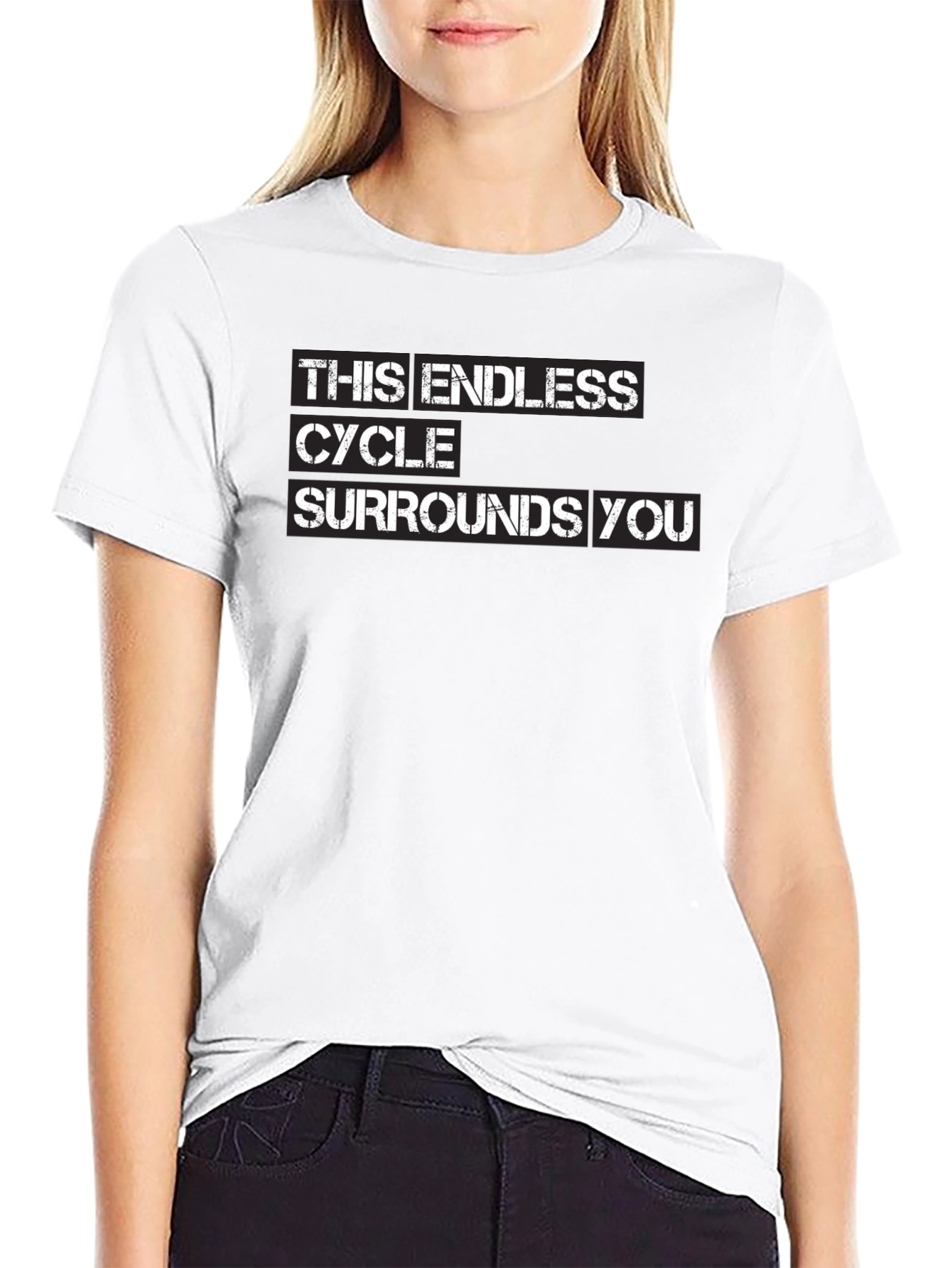 Endless Cycle Graphic Black T-Shirt