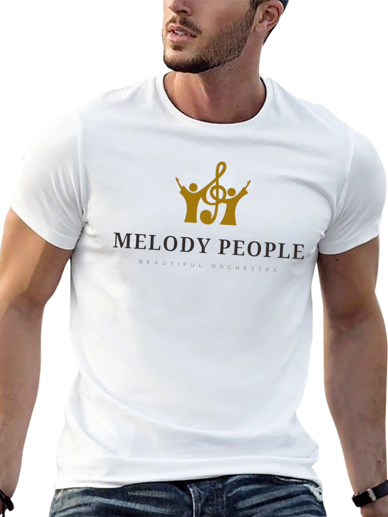 Melody People Black Graphic Tee