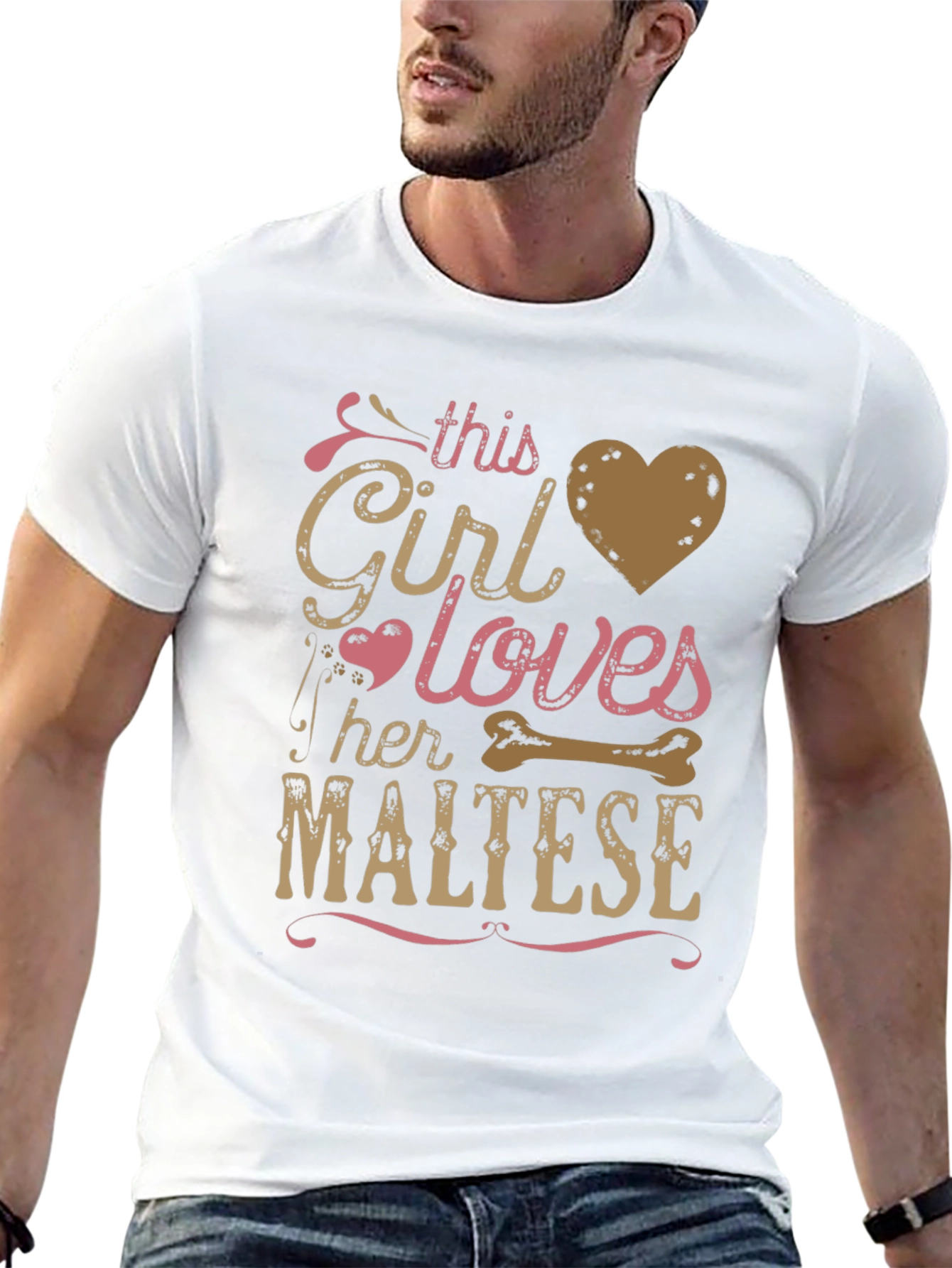 This Girl Loves Her Maltese T-Shirt Dog Lover Gift