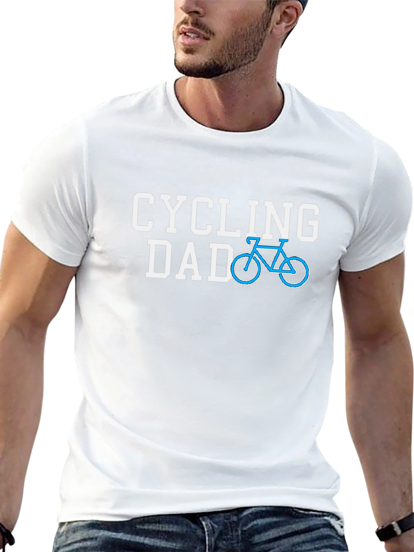 Cycling Dad Graphic T-Shirt - Black