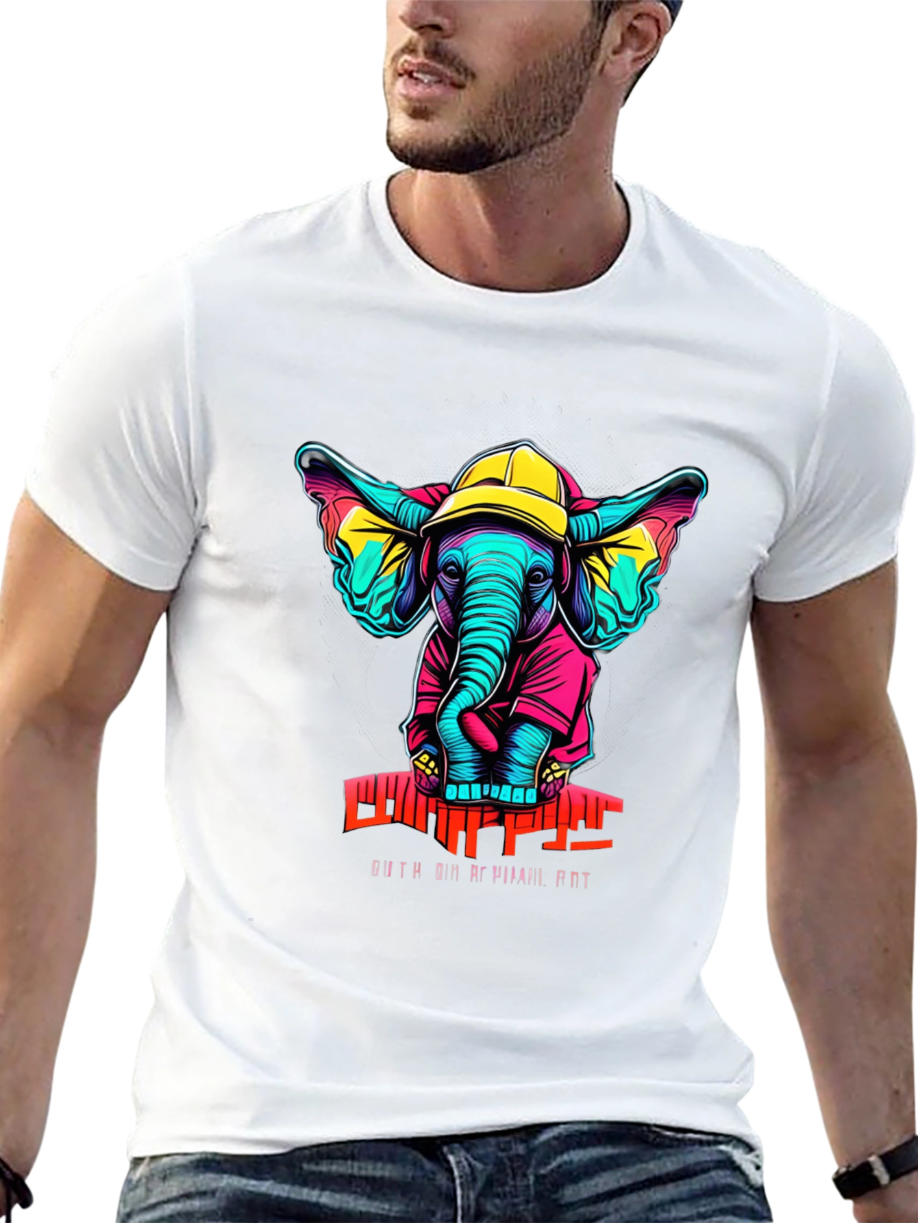 Funky Elephant Graphic Tee