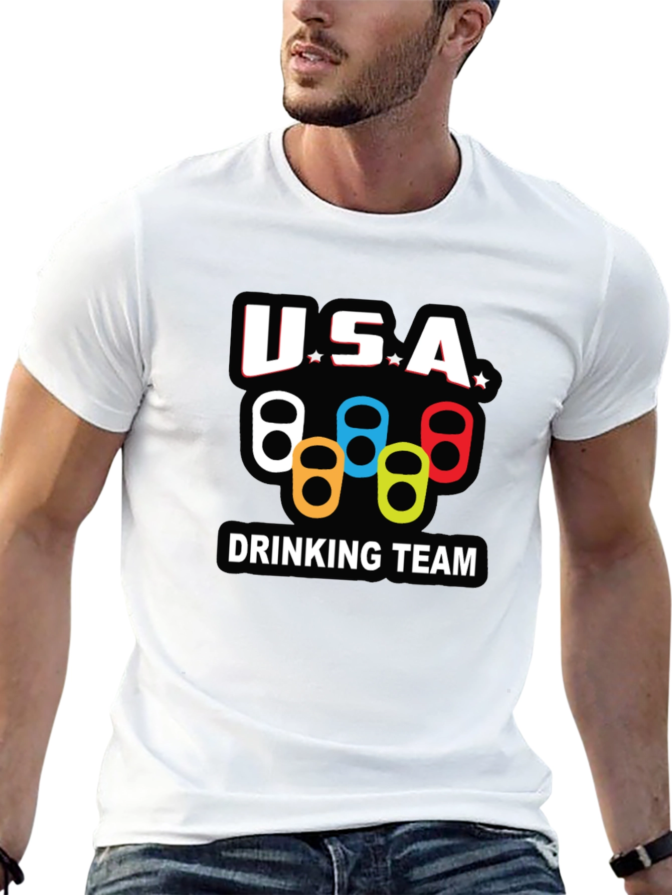 USA Drinking Team Graphic T-Shirt