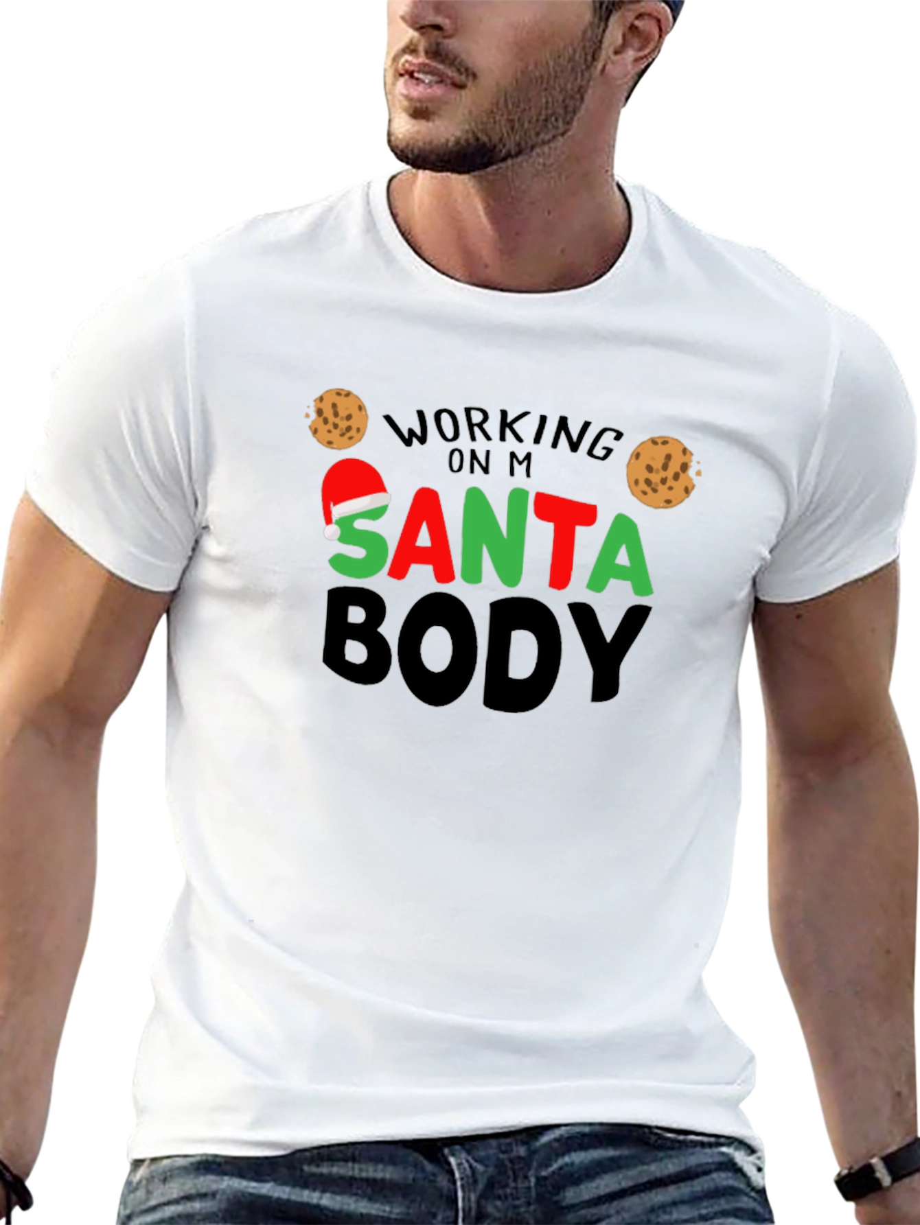 Santa Body Mens Graphic Tee