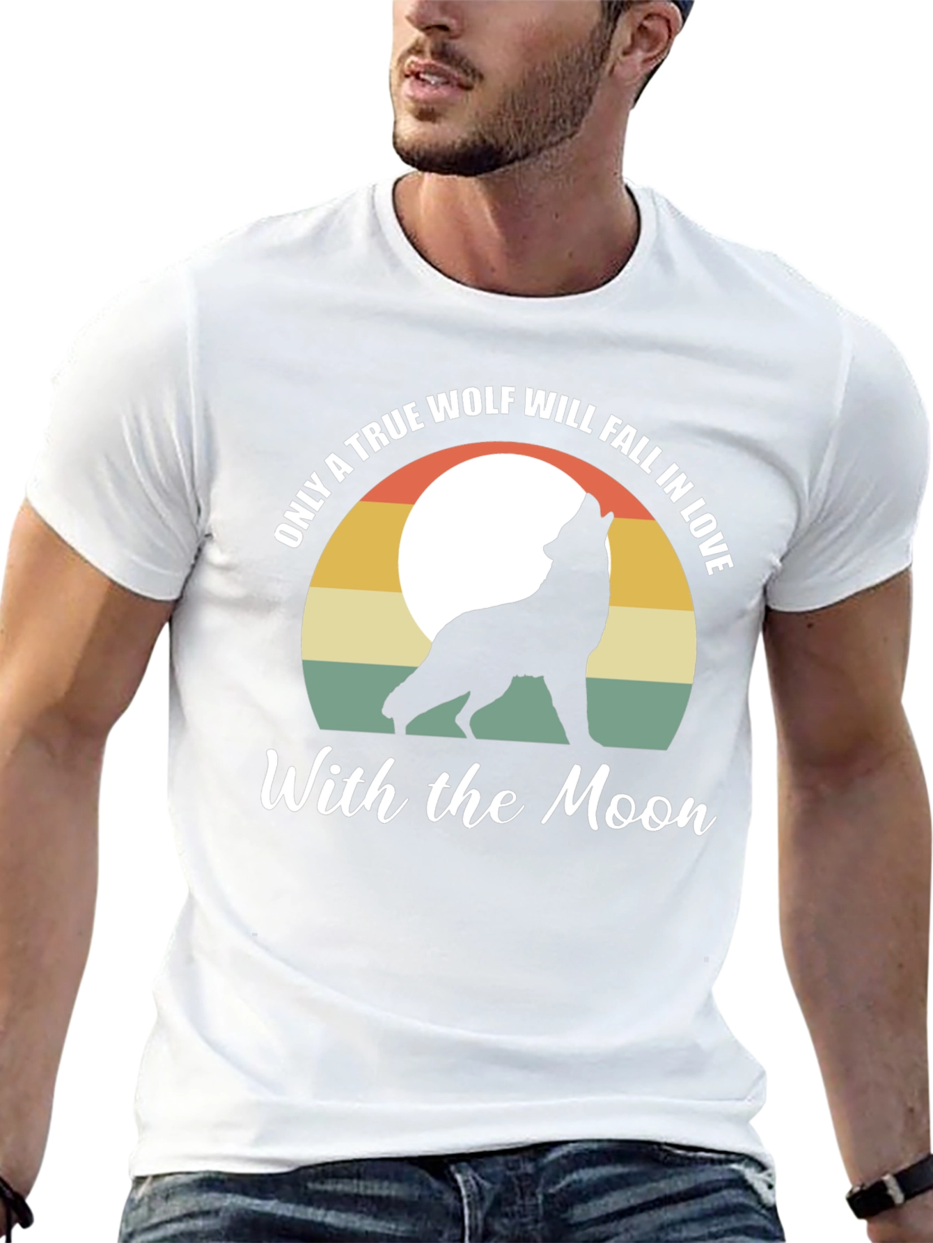 Wolf Moon Graphic Tee - Mens Black T-Shirt