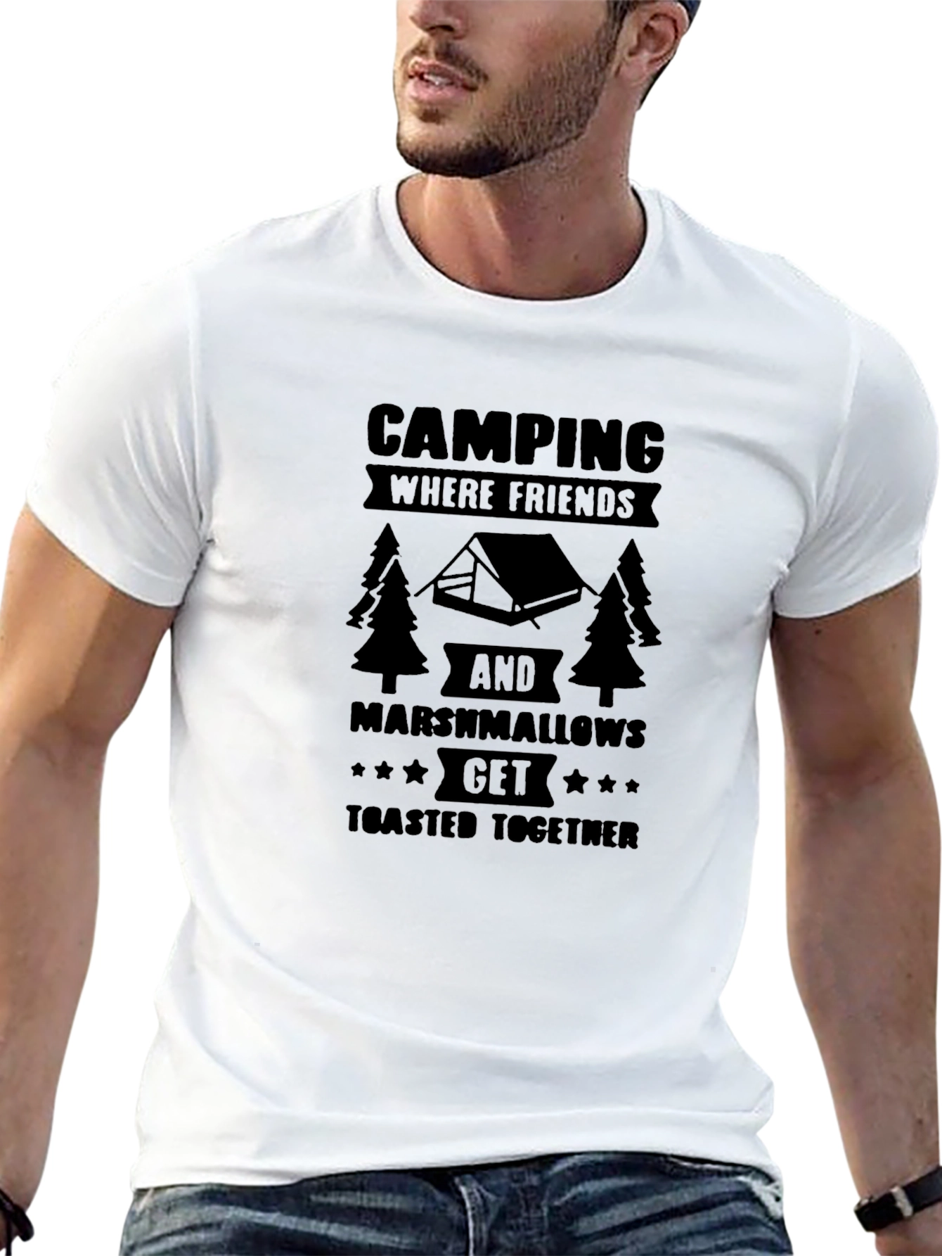 Camping Friends Marshmallows T-Shirt