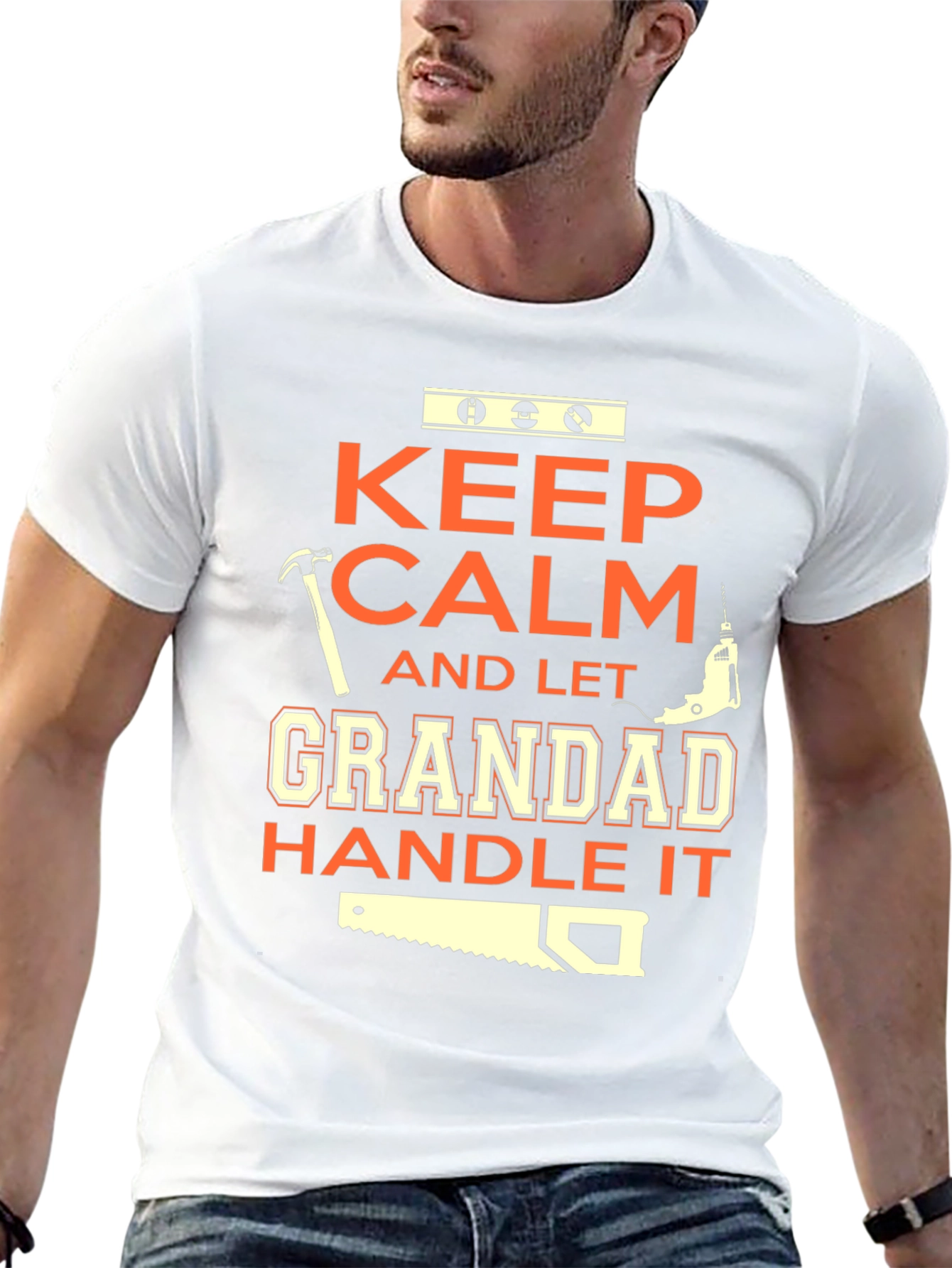 Grandad Handle It T-Shirt | Mens Novelty Graphic Tee