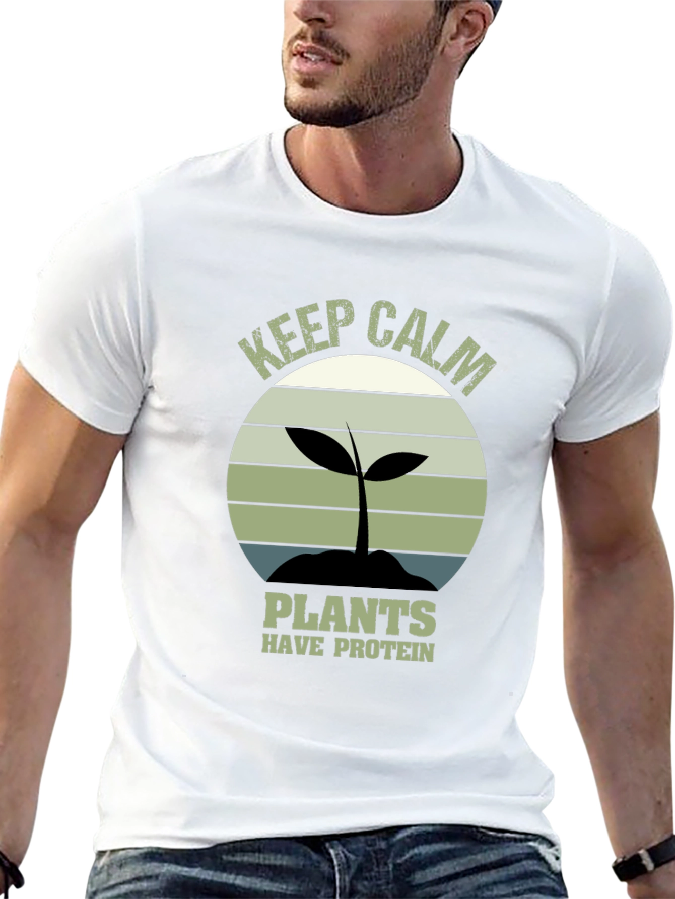 Keep Calm Plants Have Protein T-Shirt