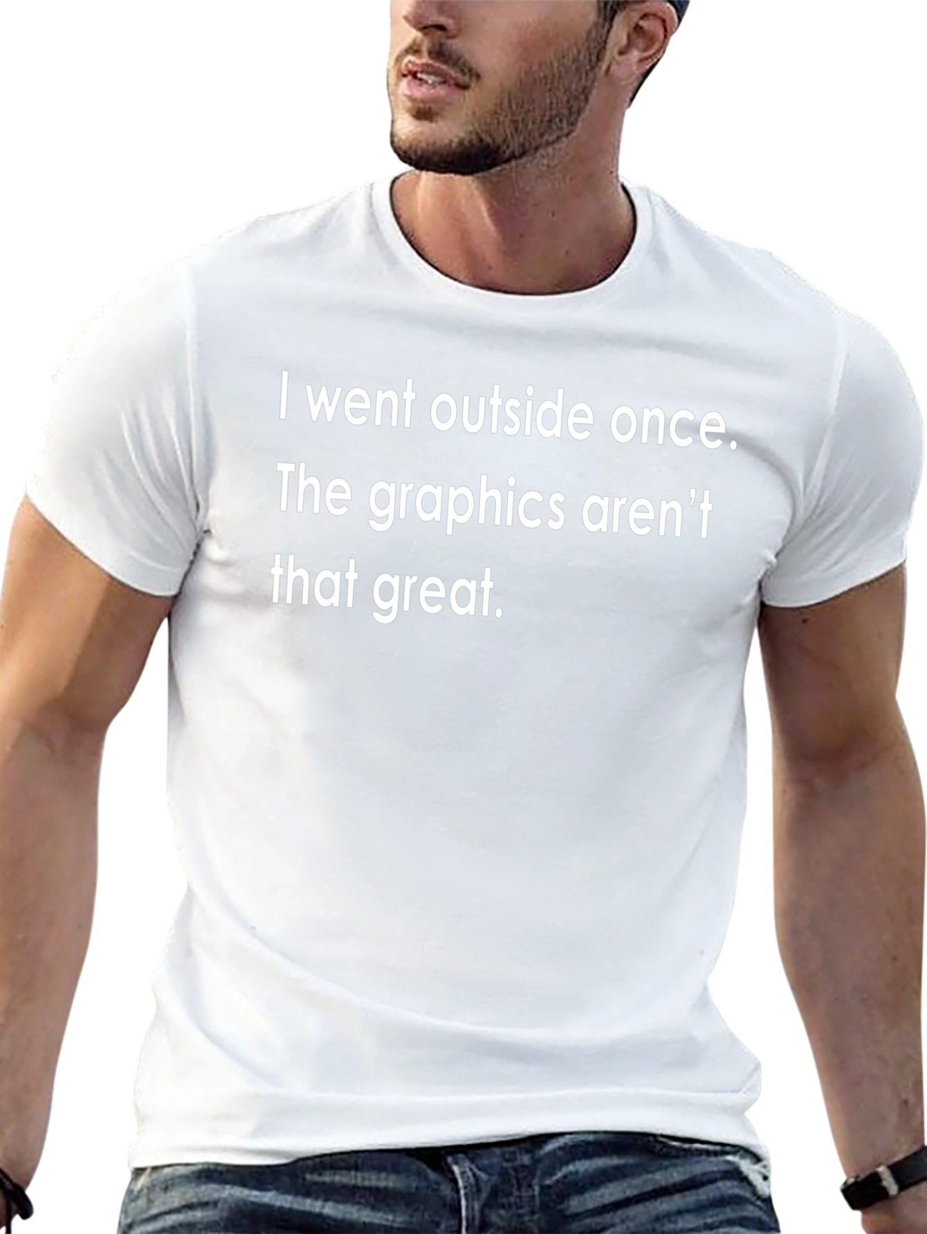 Funny I Went Outside Once Graphic Tee