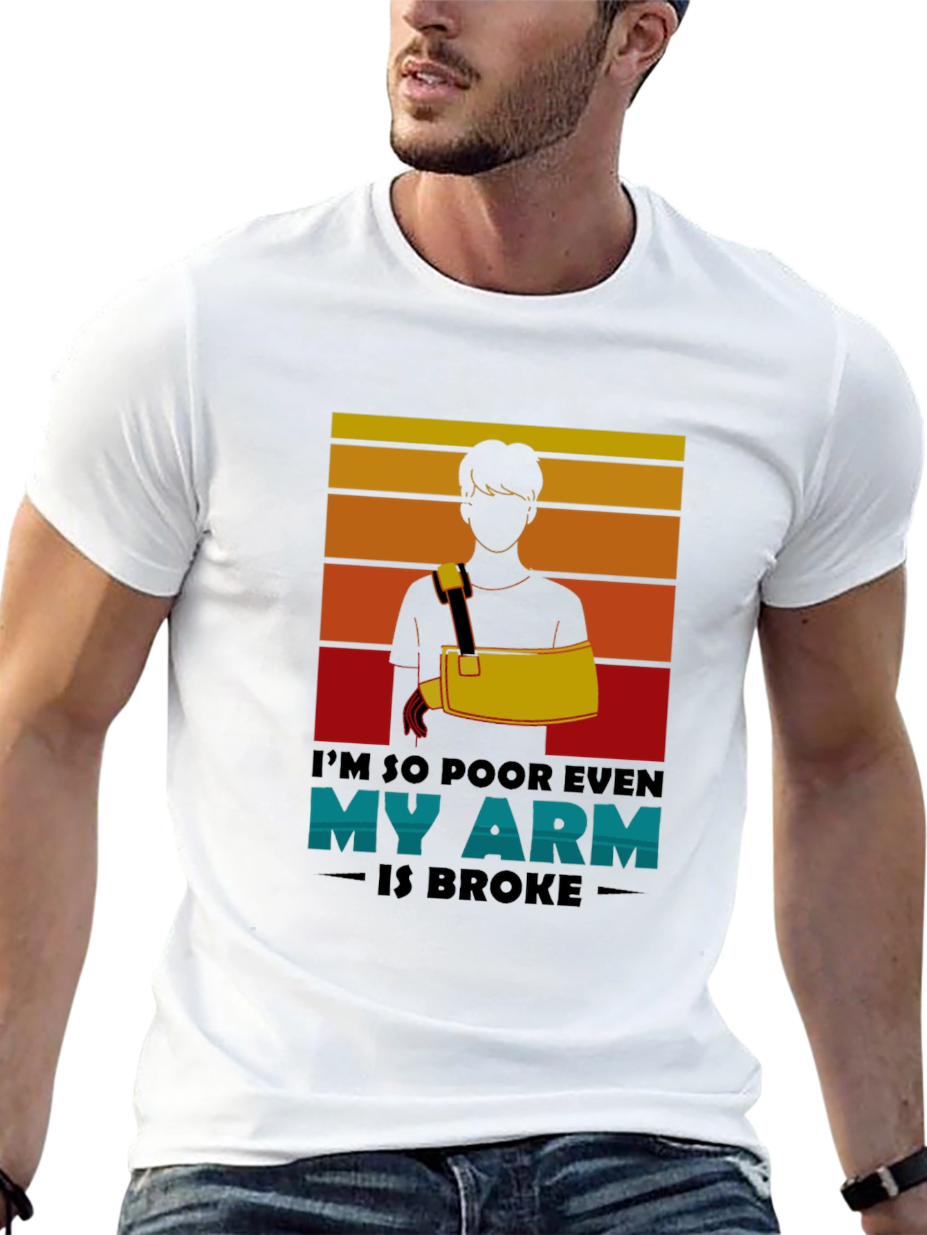 Im So Poor Broken Arm Graphic Tee