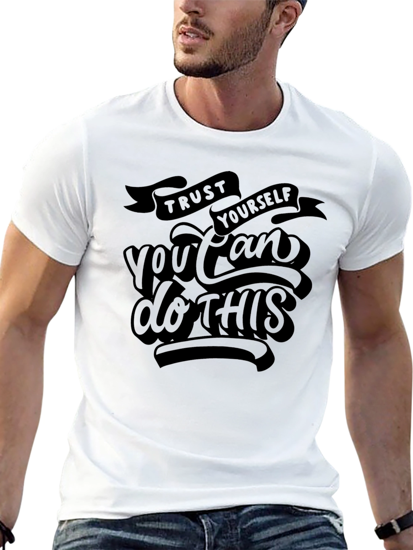 Trust Yourself Graphic Tee - Black