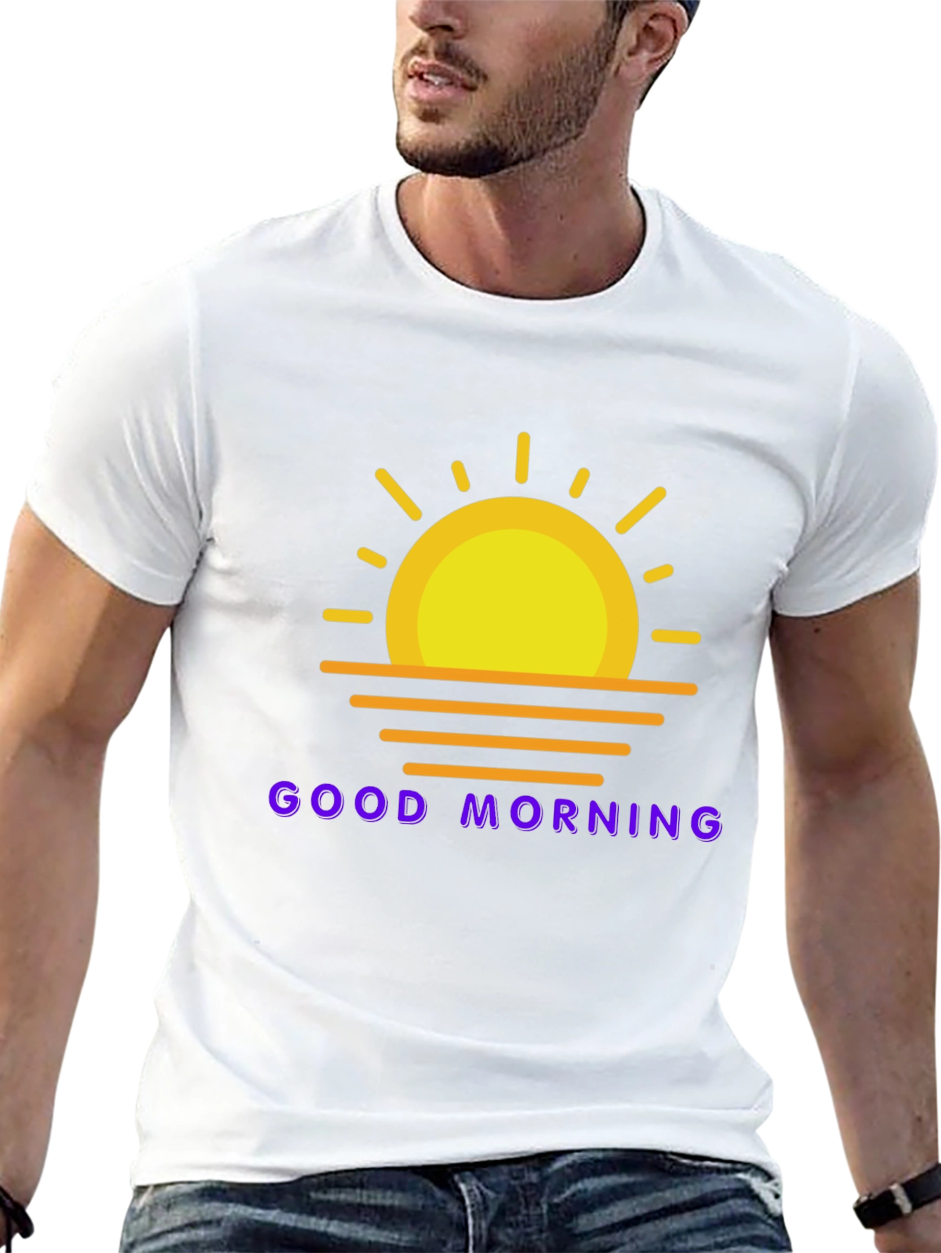 Good Morning Graphic Tee - Black