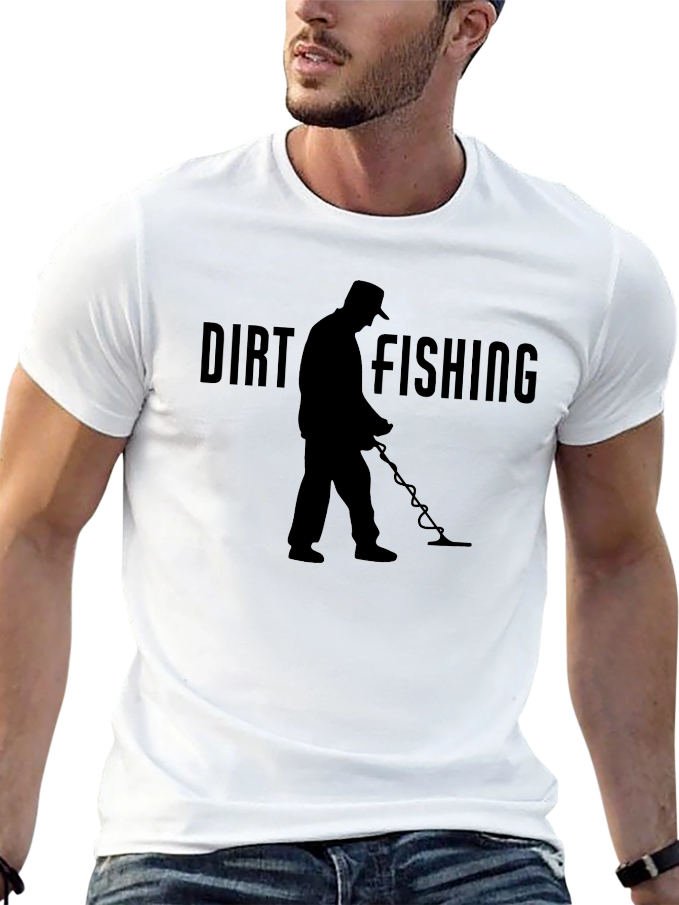 Dirt Fishing T-Shirt: Metal Detecting Enthusiast Tee